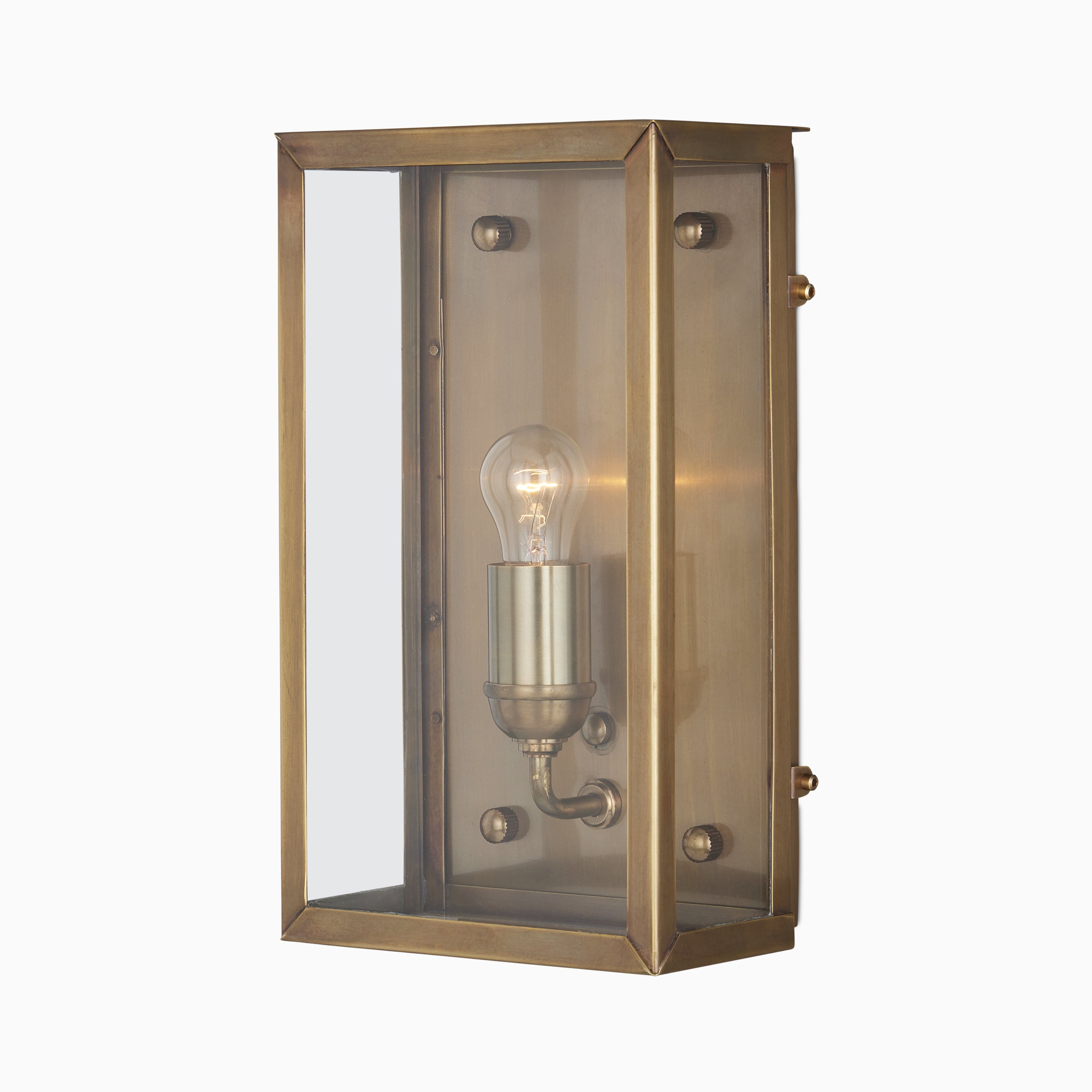 Bracken Outdoor Wall Sconce in Antique Brass