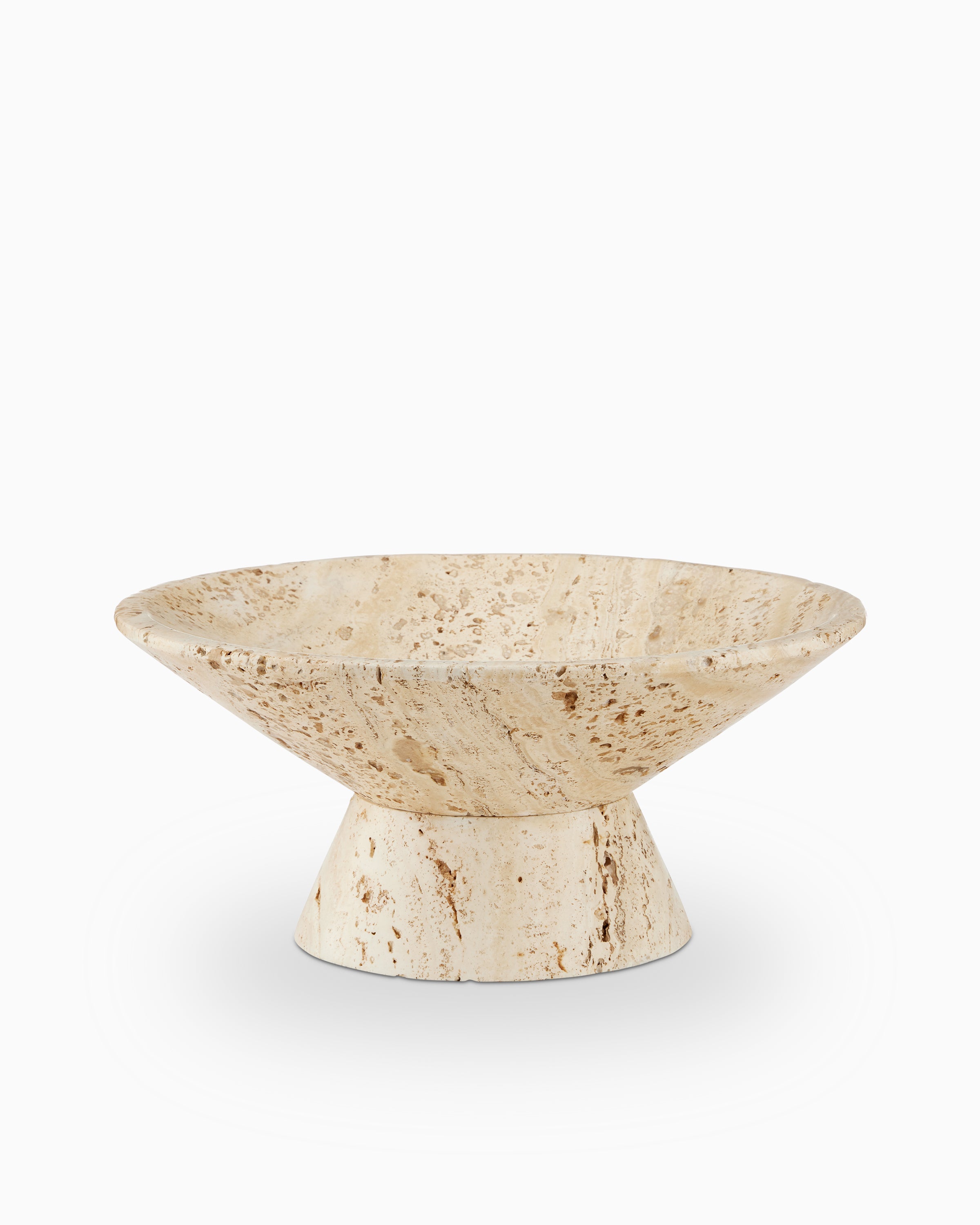 Denwick Travertine Small Bowl