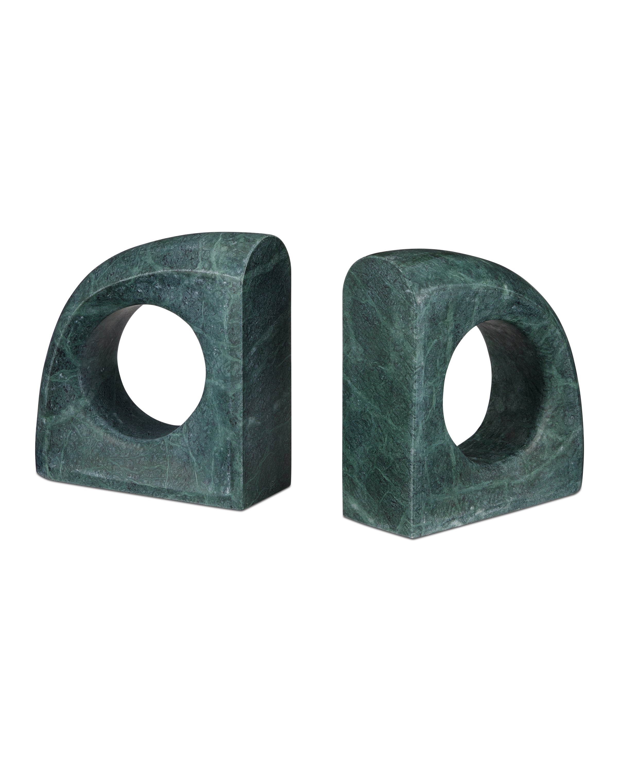 Corbett Green Marble Bookend Set