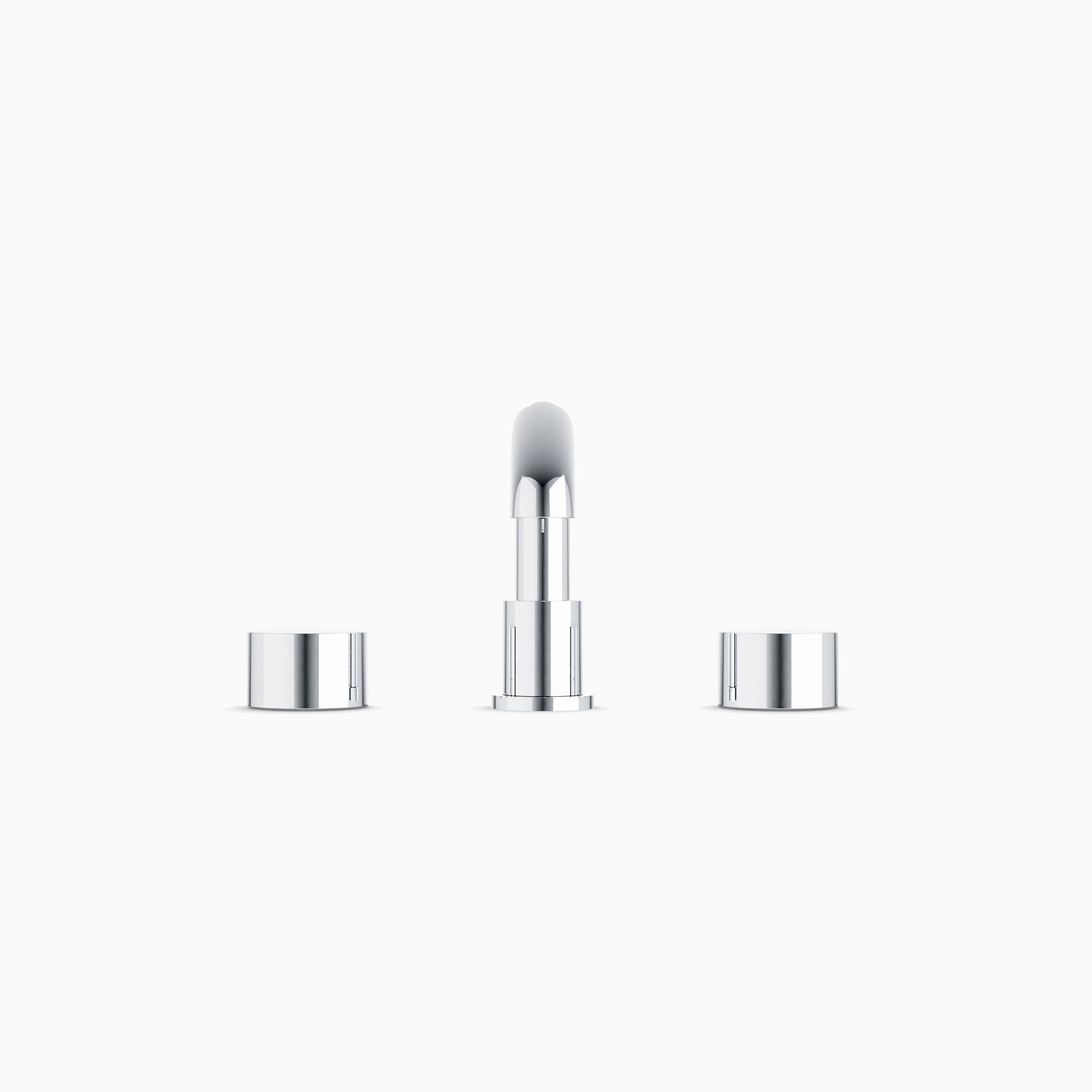 Alder 8" Widespread Bathroom Faucet With Low Spout & Disc Handles in Chrome