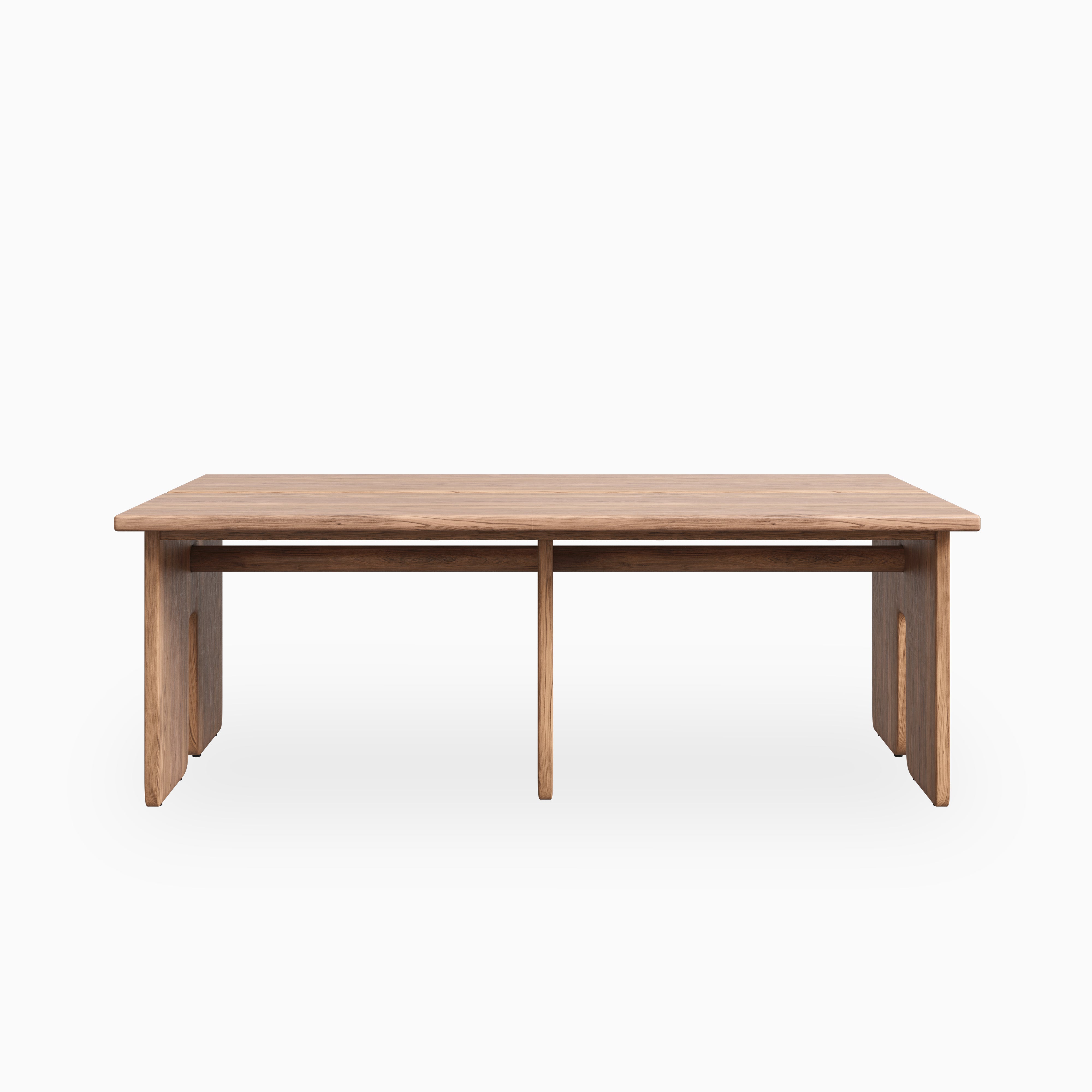 Bastien Walnut Dining Table in Matte, 84" x 42"