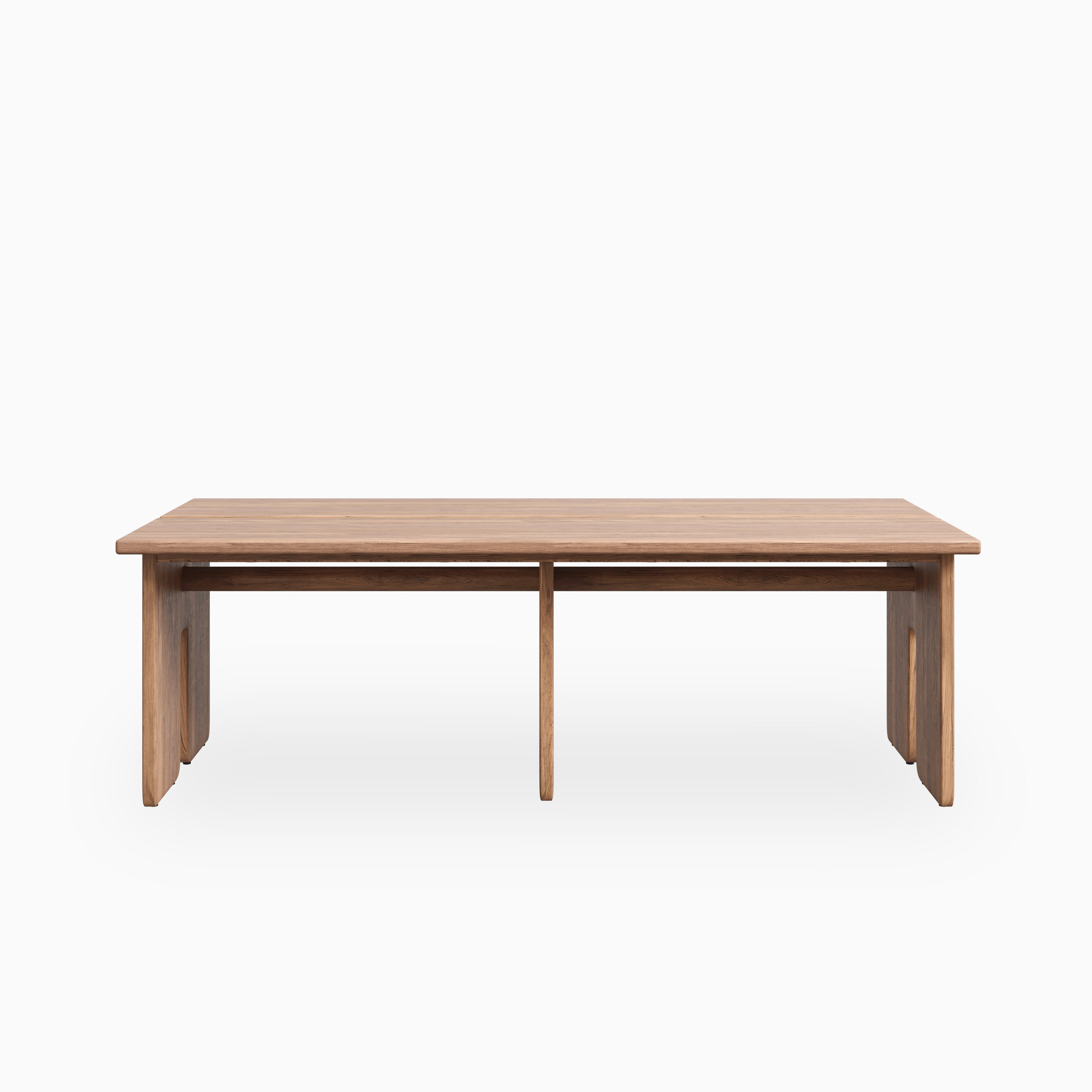 Bastien Walnut Dining Table in Matte, 96" x 42"