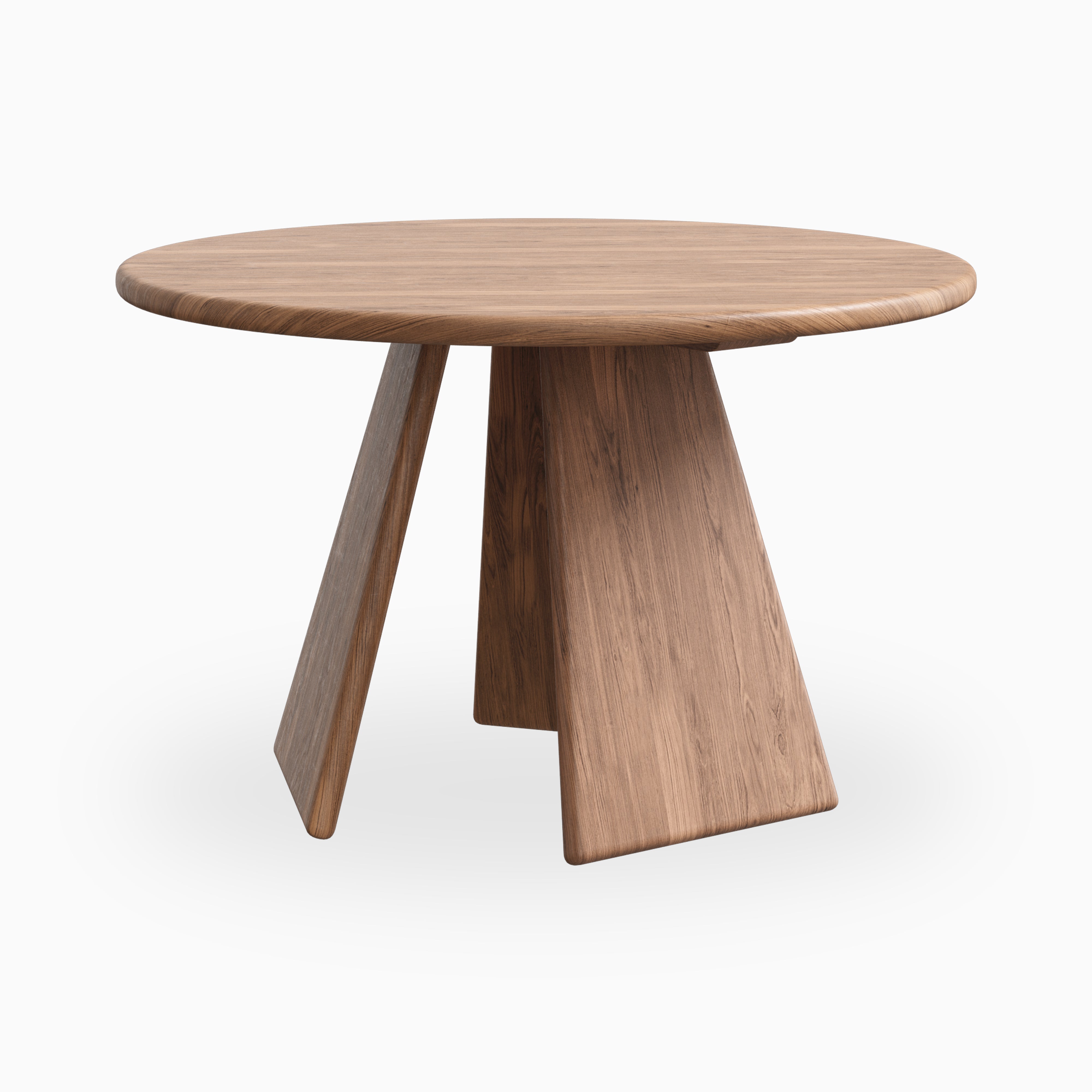 Corentin Walnut Round Dining Table in Matte, 48"
