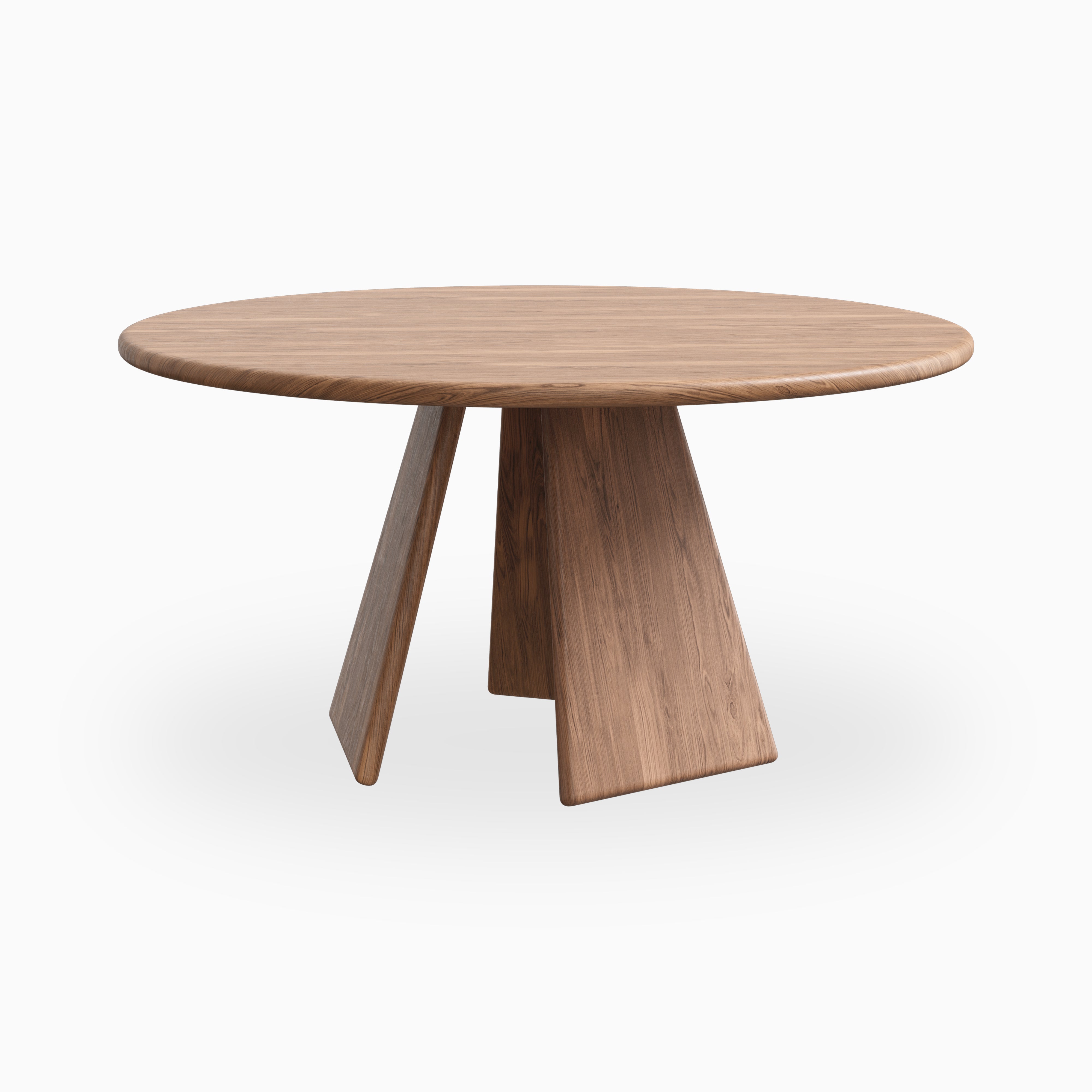 Corentin Walnut Round Dining Table in Matte, 60"