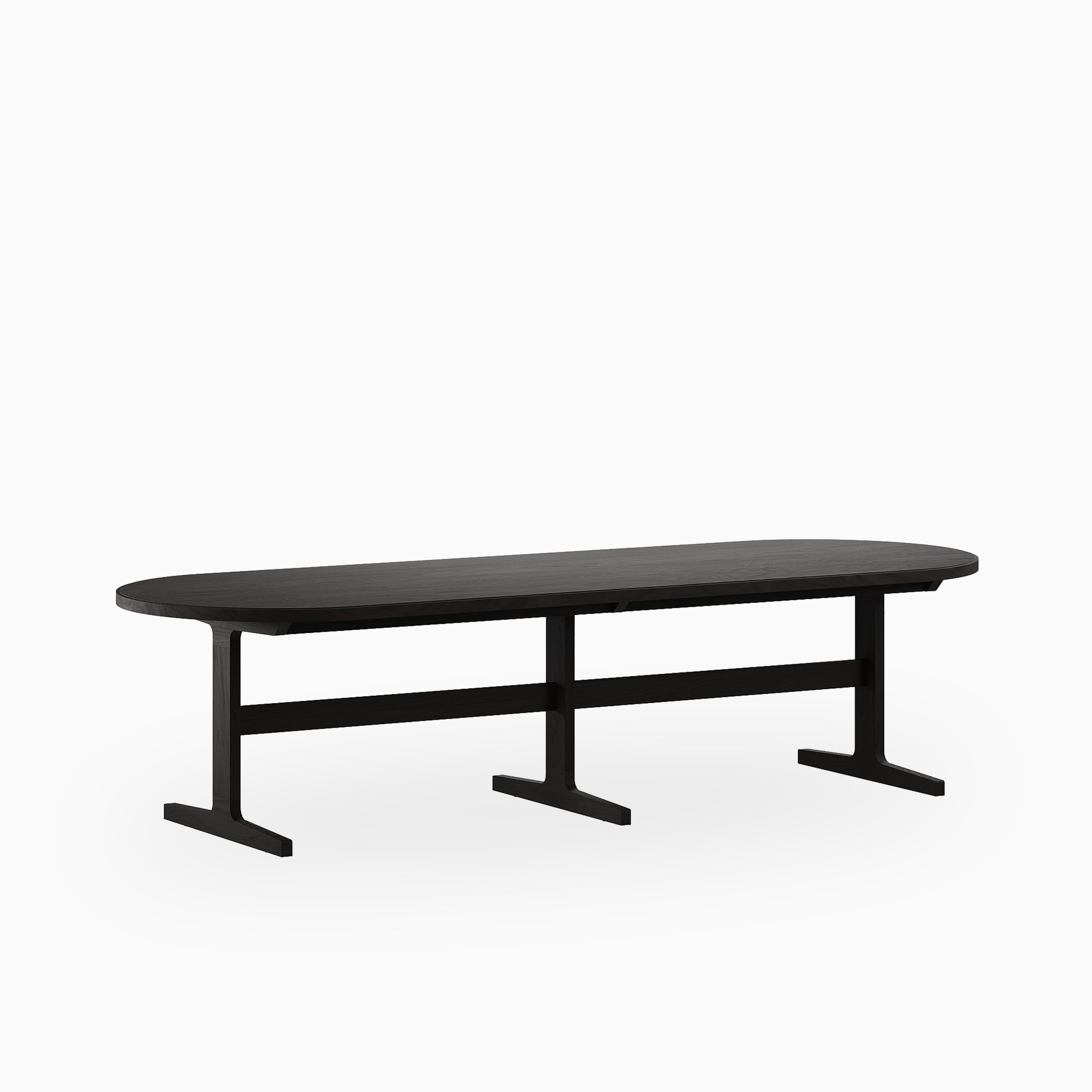 Fleurin Ash Oval Dining Table in Mocha, 120"