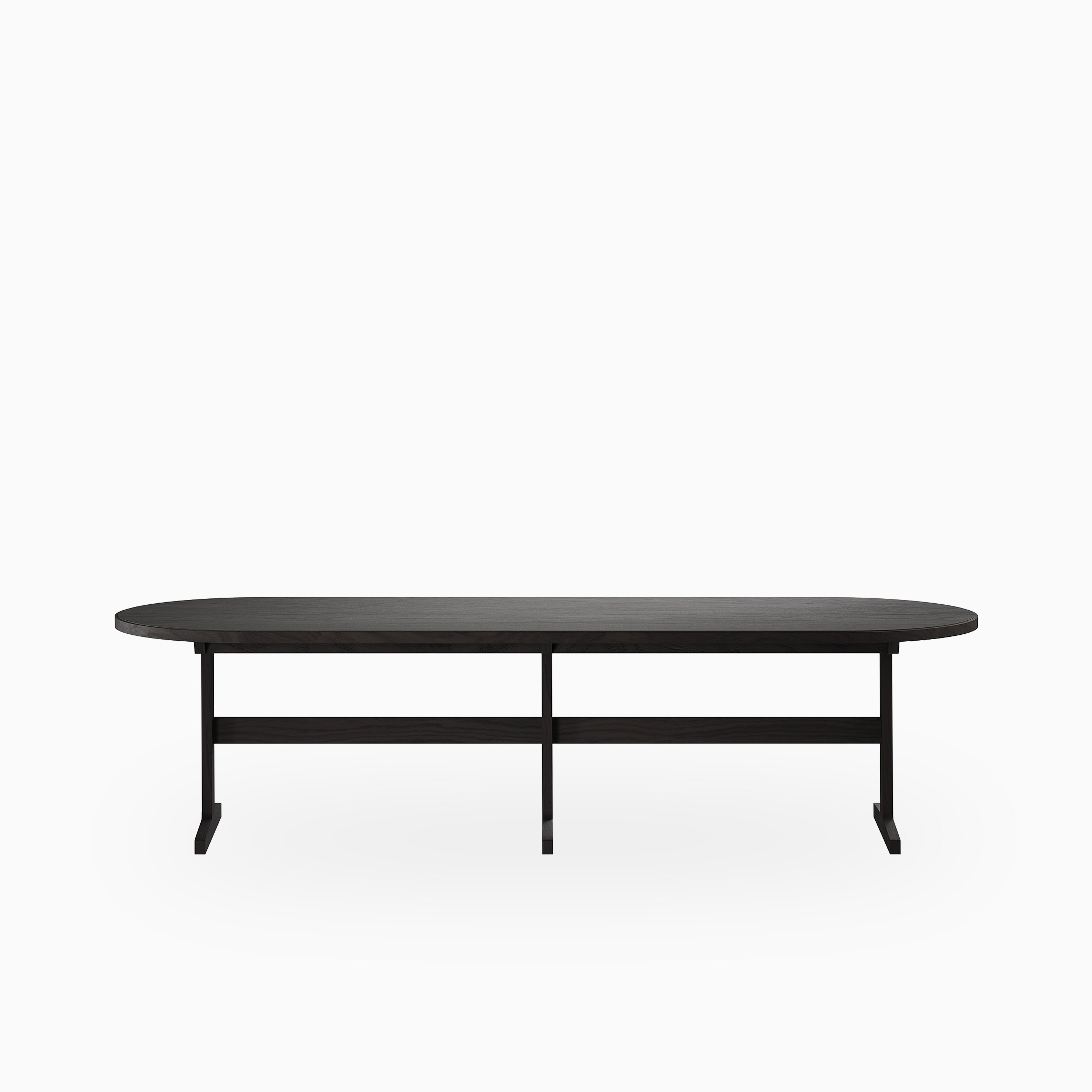 Fleurin Ash Oval Dining Table in Mocha, 120"