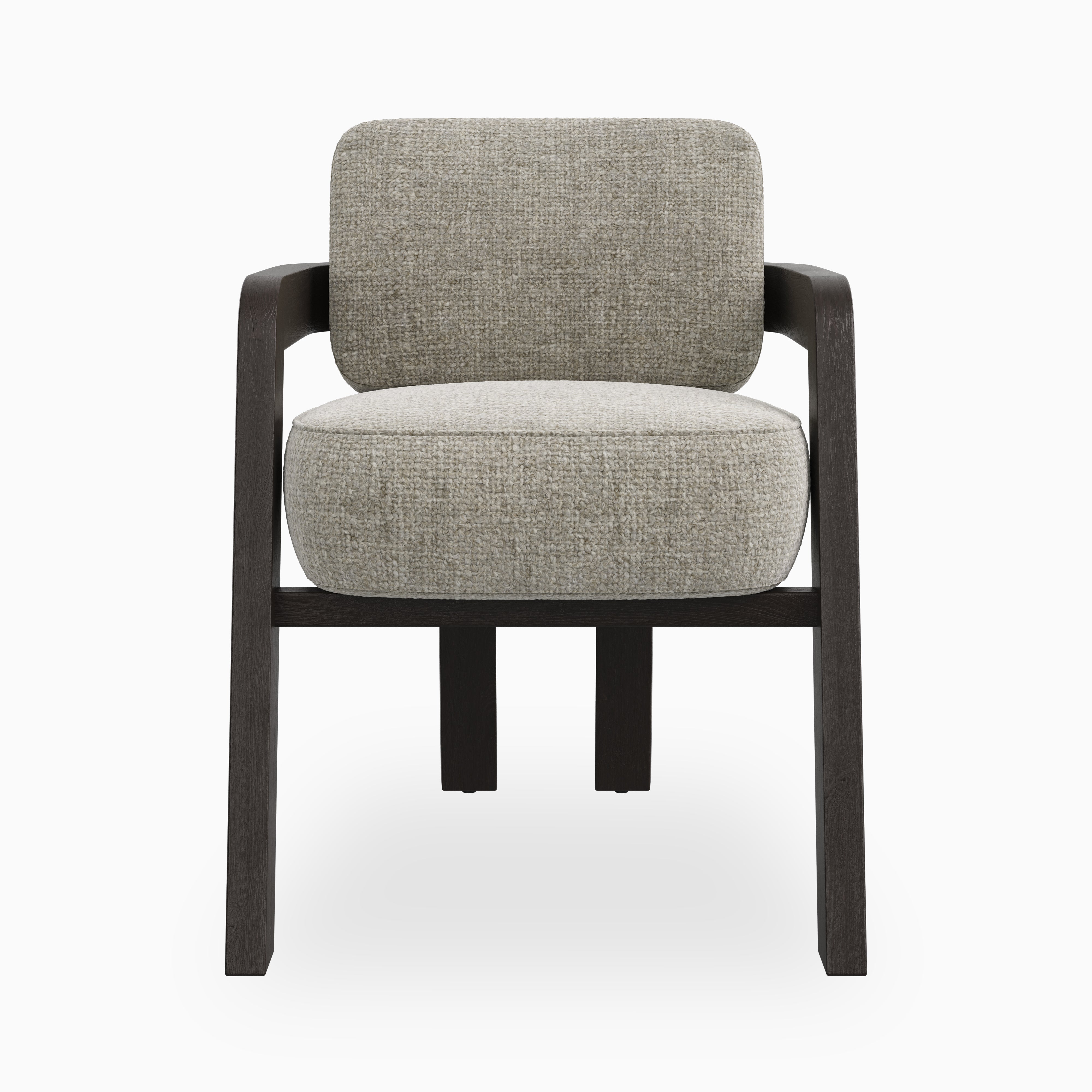 Armand Dining Chair in Mocha/Bone