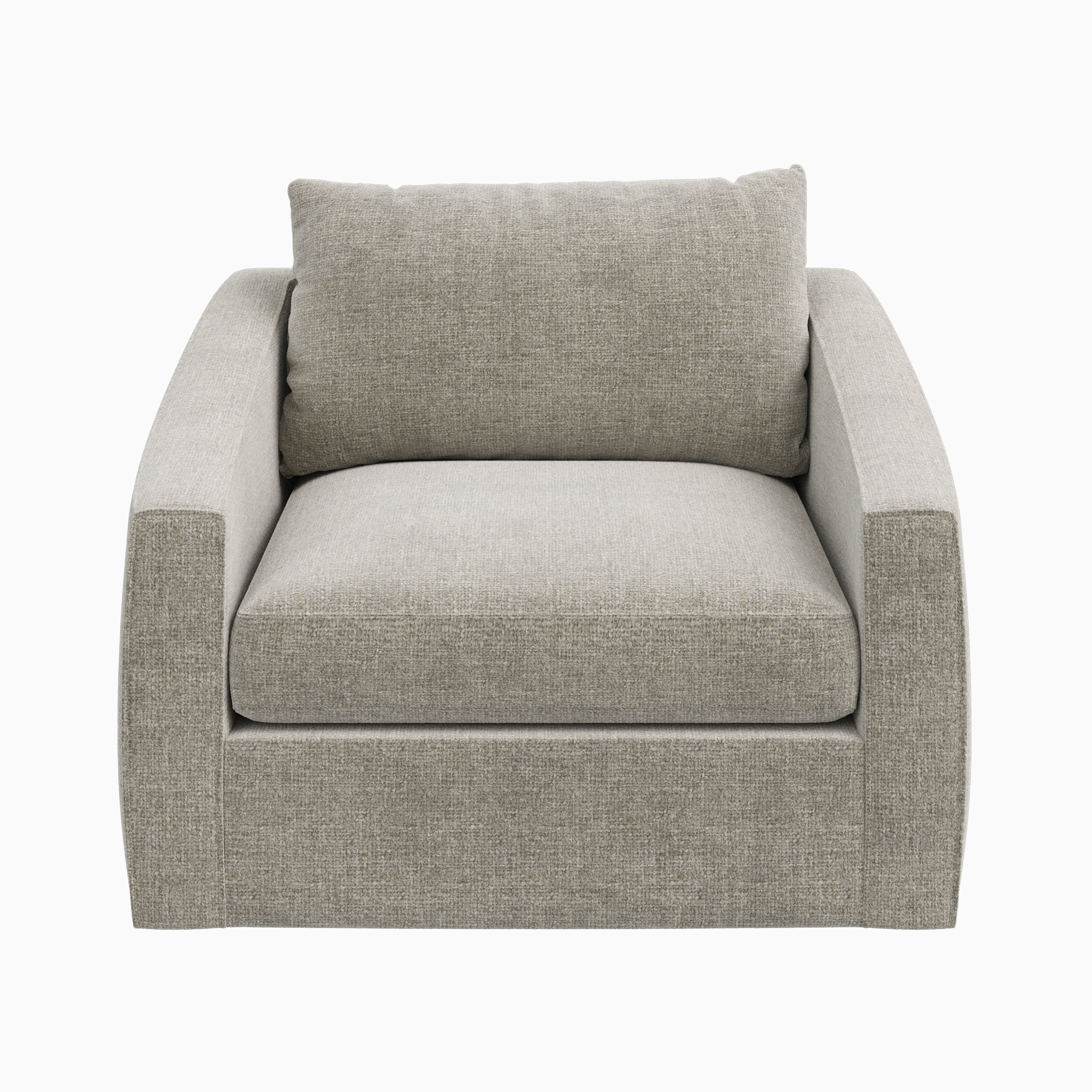 Ronan Swivel Chair in Bone