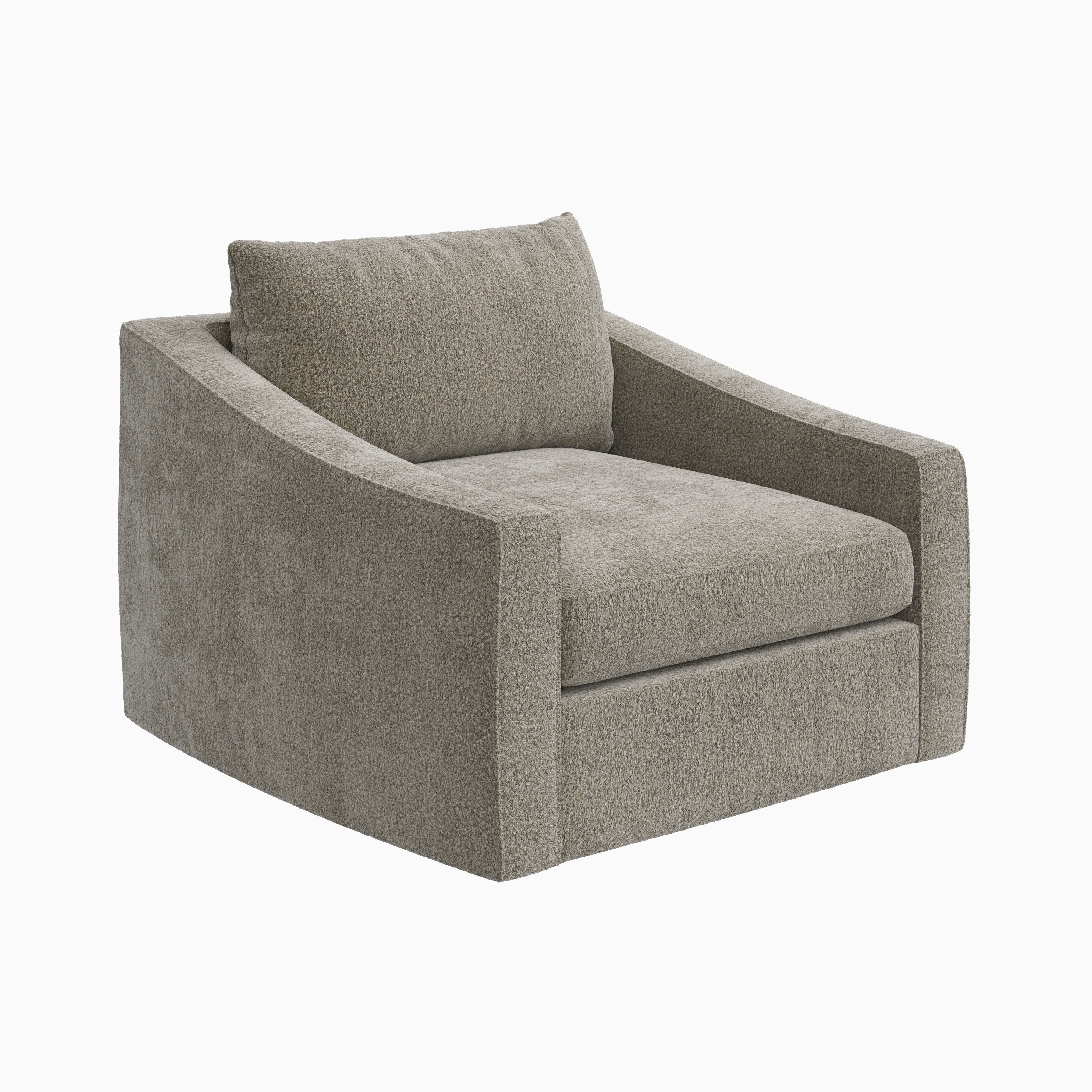 Ronan Swivel Chair in Mushroom