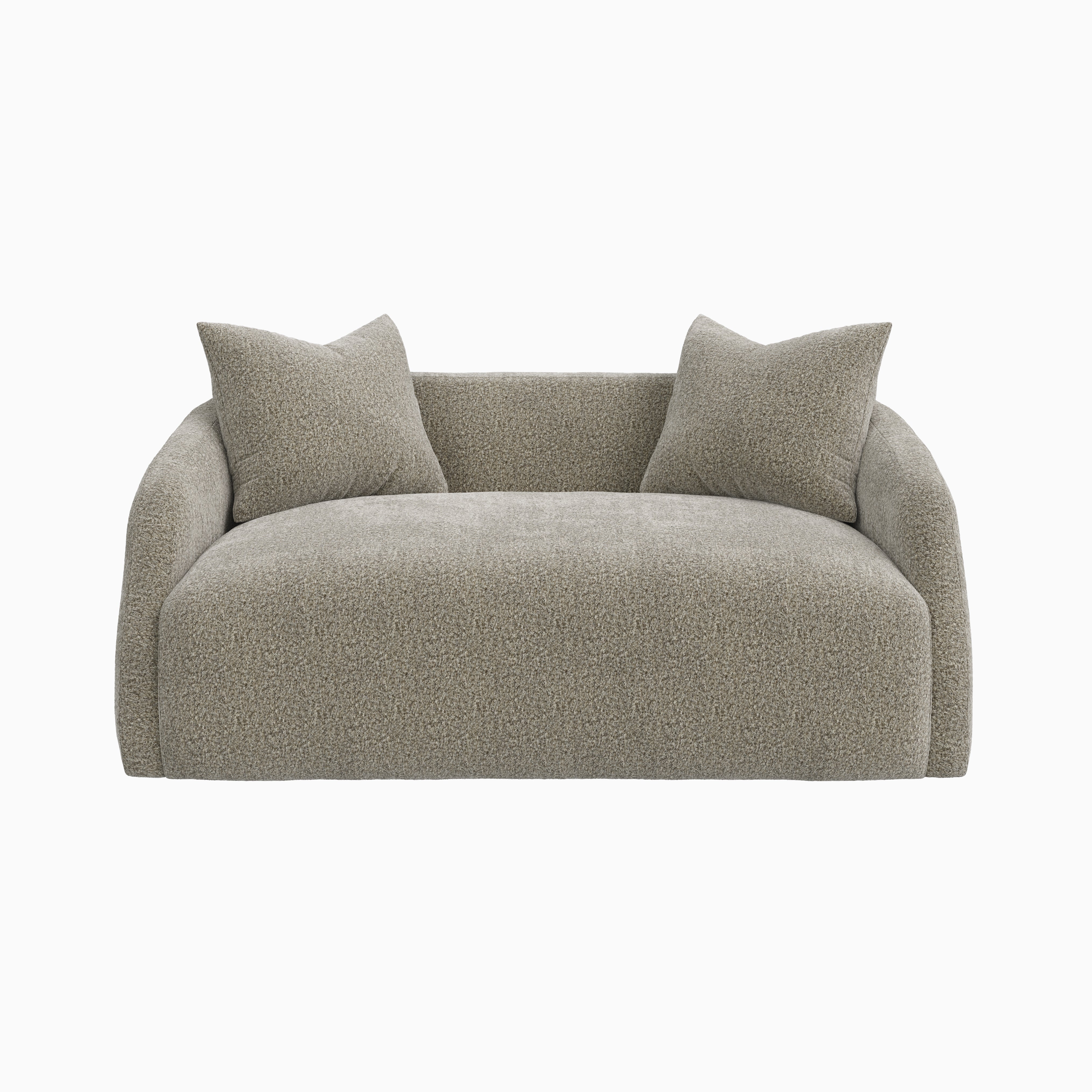 Marek Loveseat in Mushroom, 72"