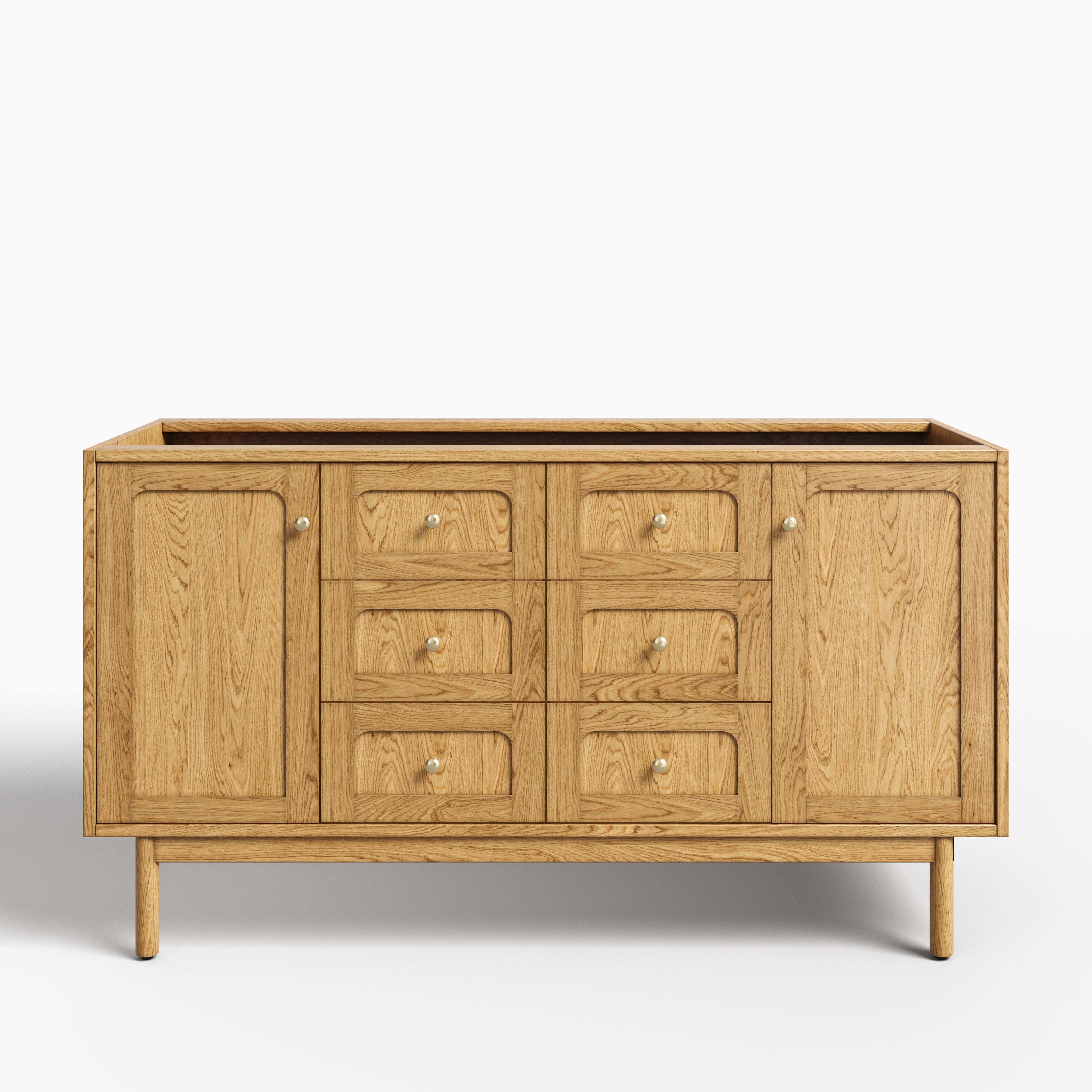 Abigail 60" Single Vanity in Light Natural Oak