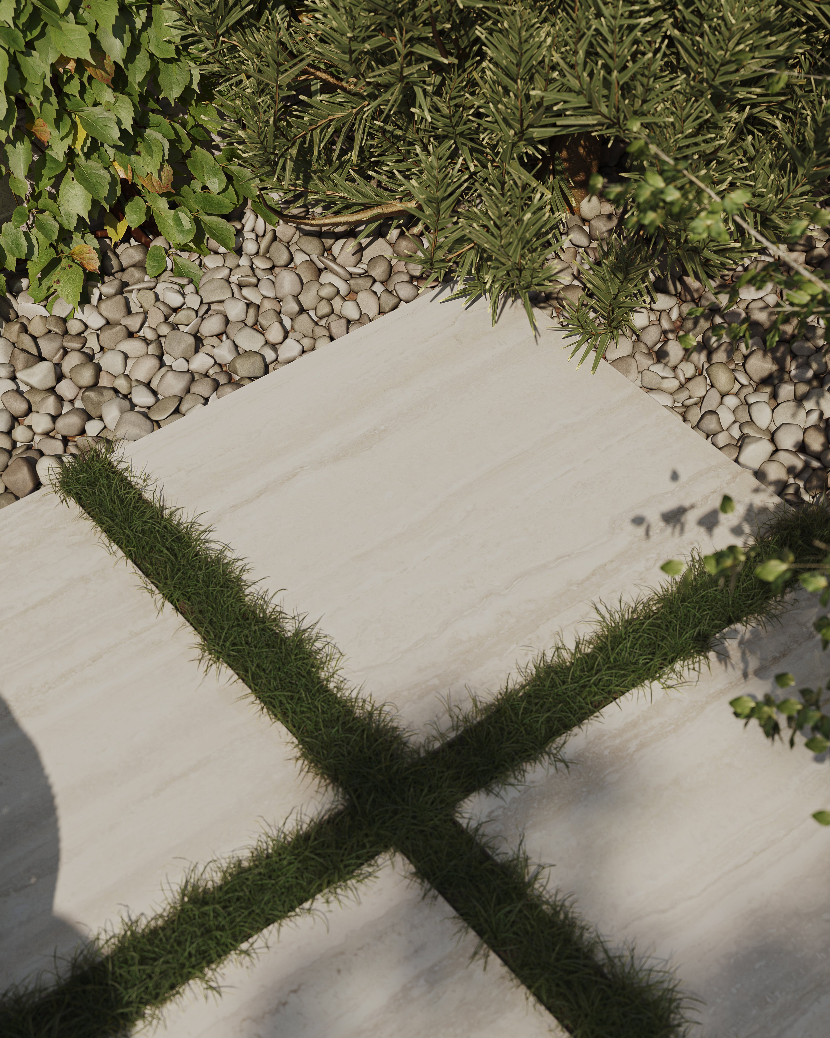 Wren 24x24 Grip Porcelain 2cm Paver Tile in Oat