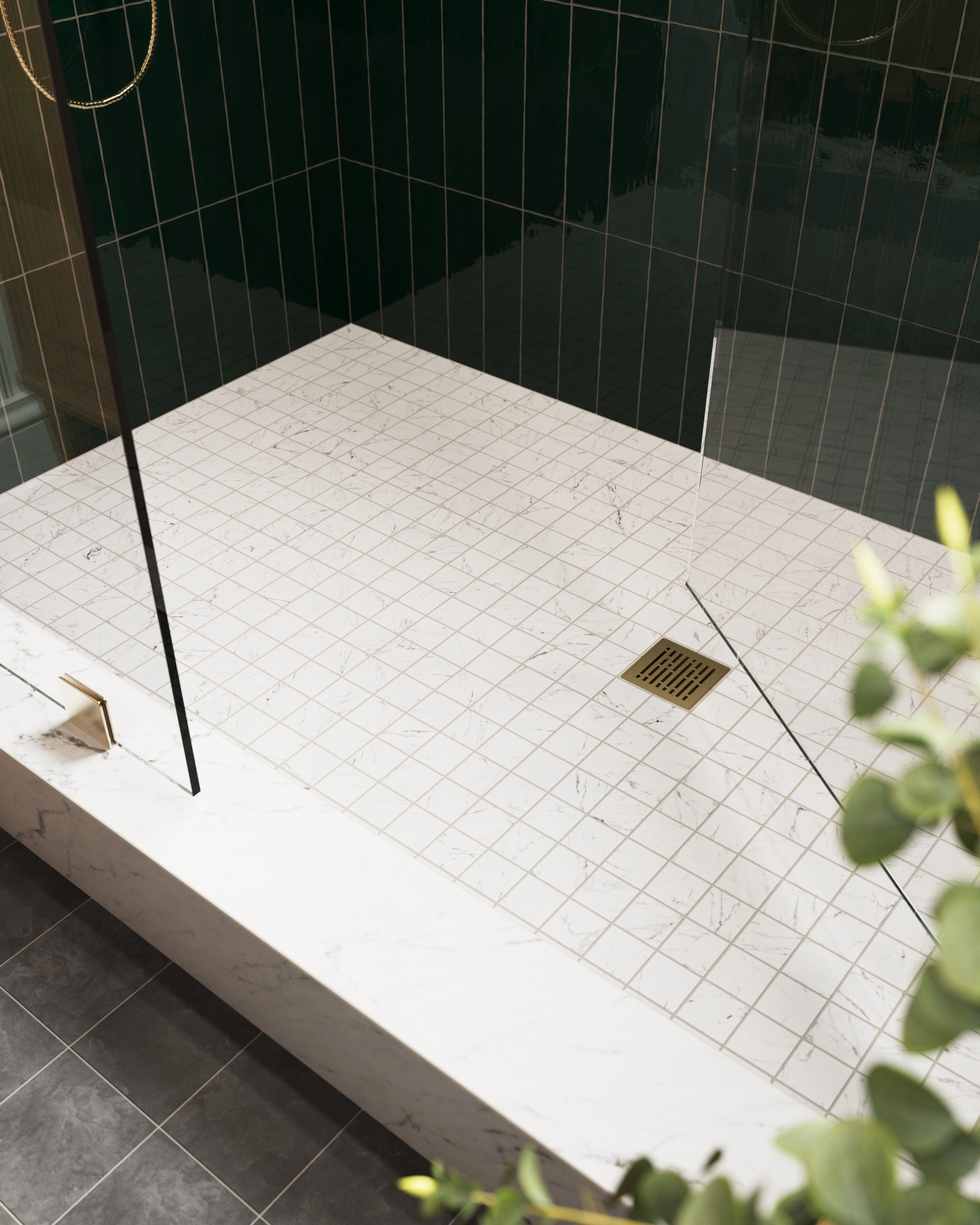 Blair 2x2 Matte Porcelain Mosaic Tile in White Carrara