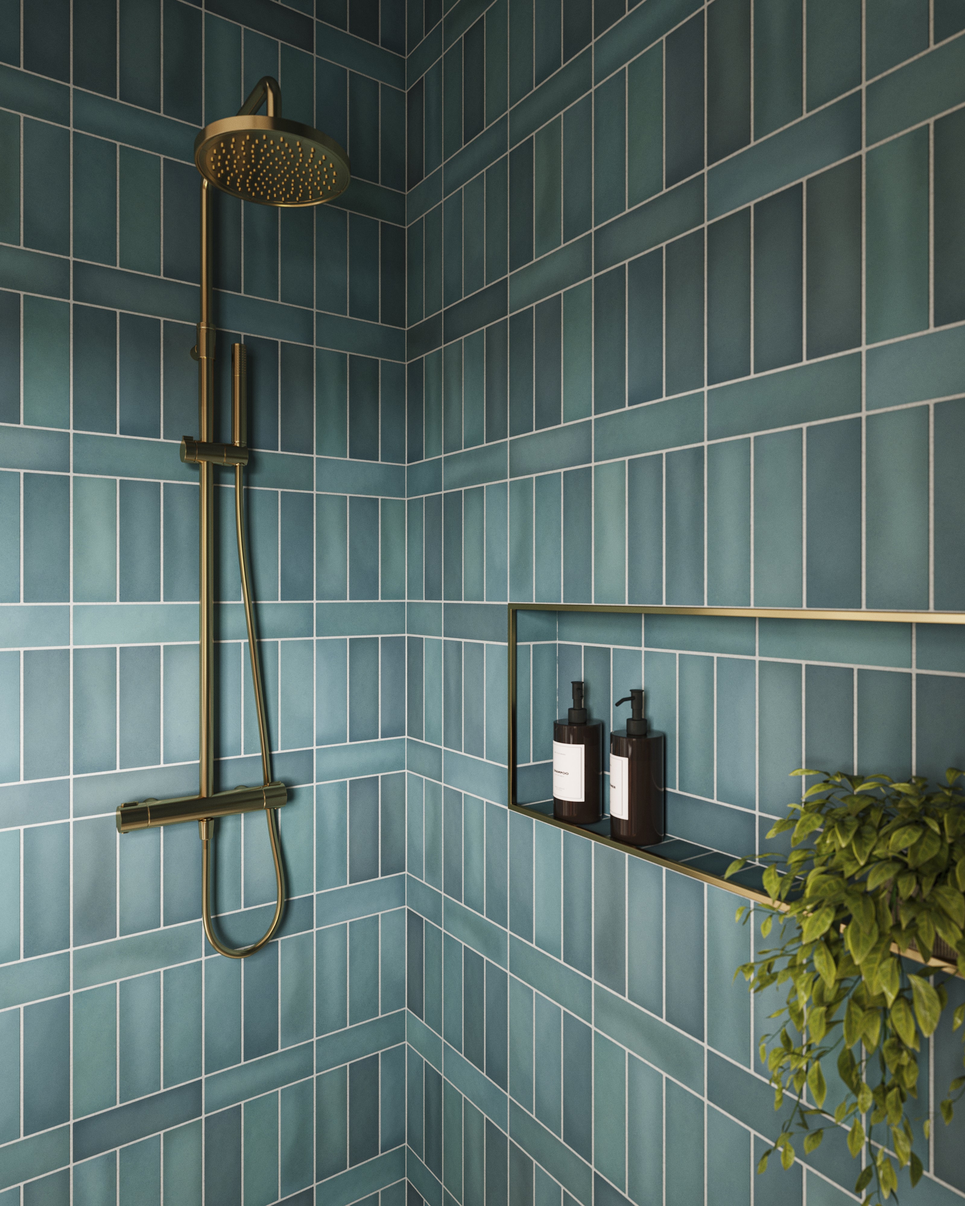 Ellie 2.5x8 Matte Ceramic Tile in Lake