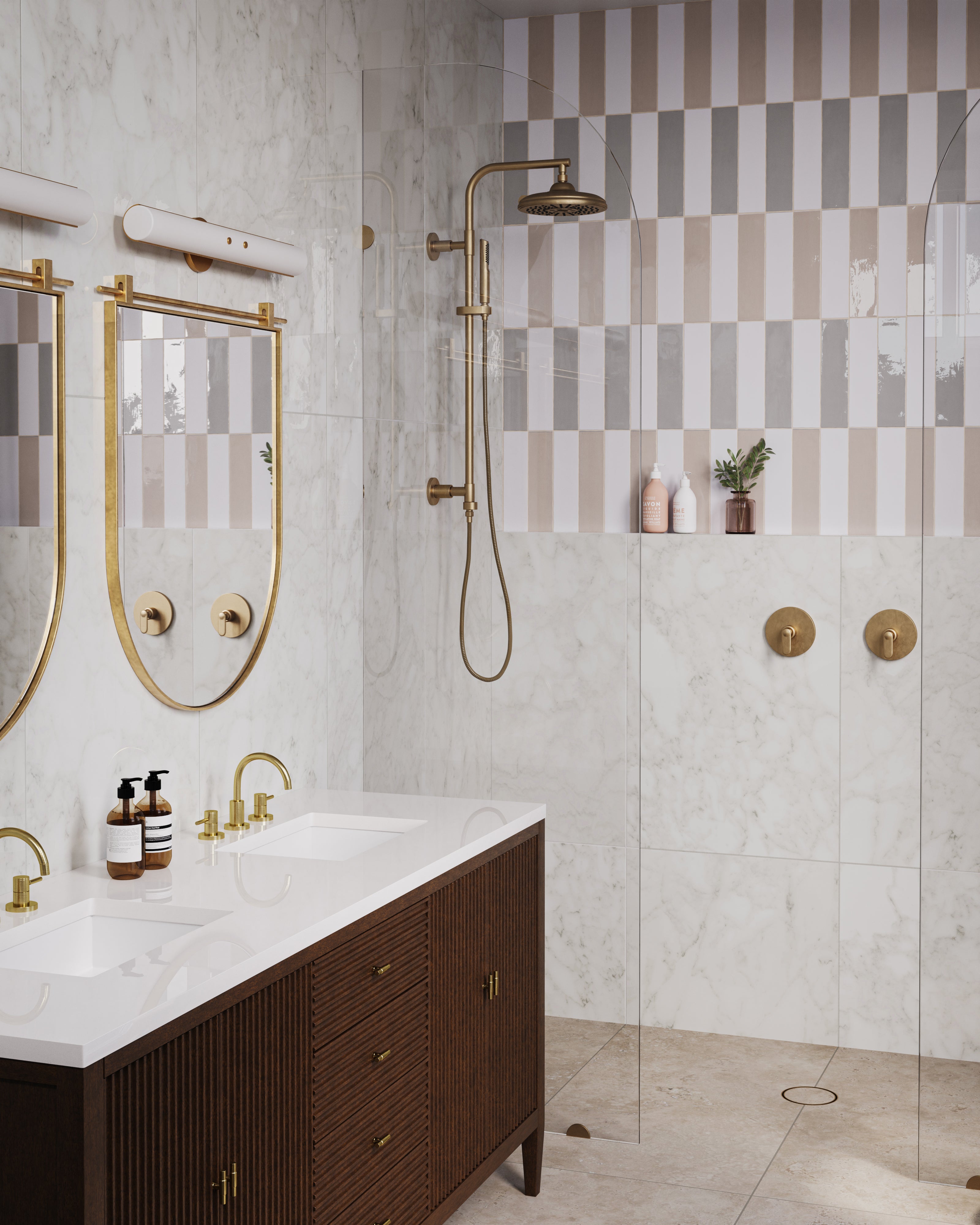 Lyon Wall Sconce In Patina Brass