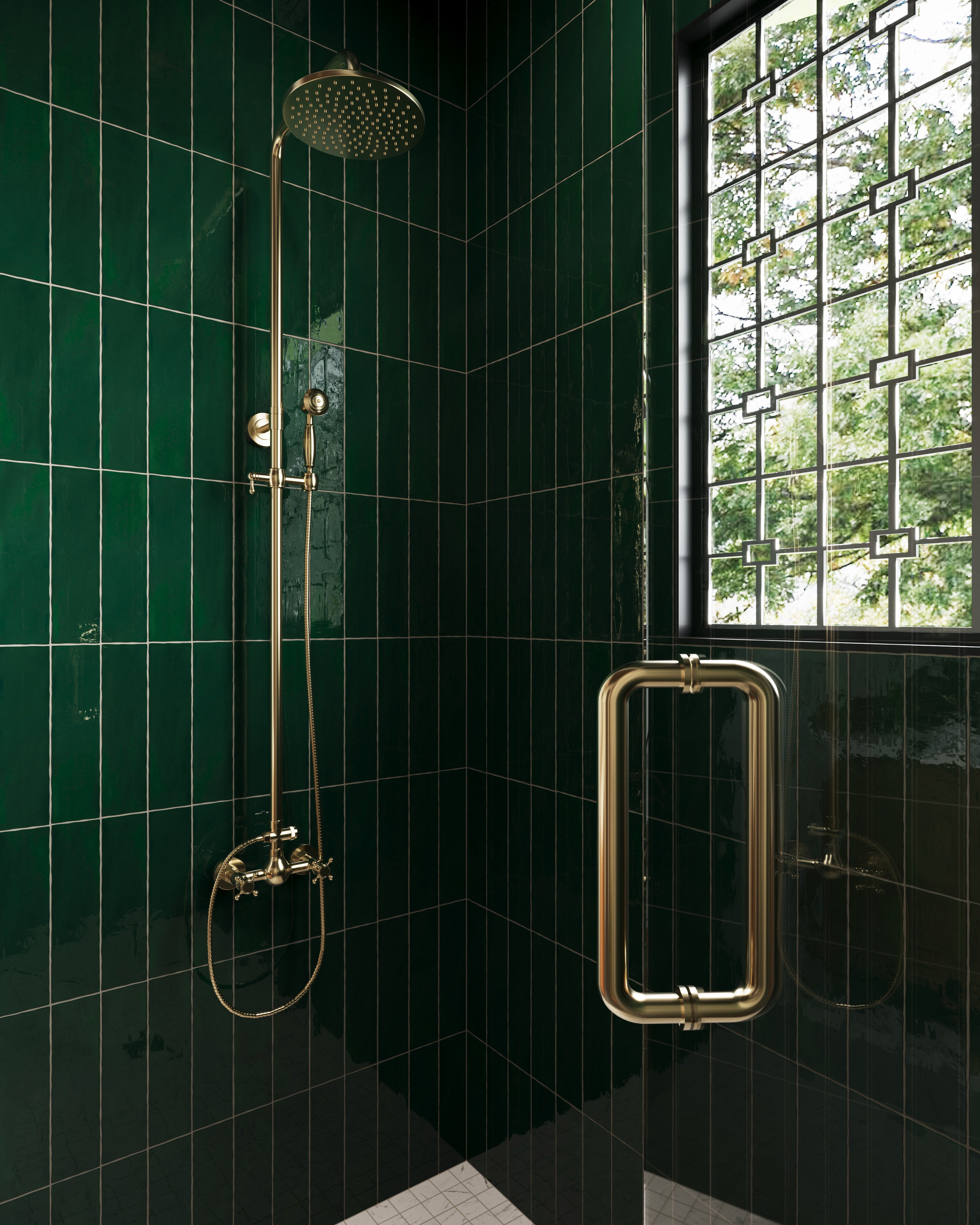 Harper 3x12 Glossy Ceramic Tile in Forest