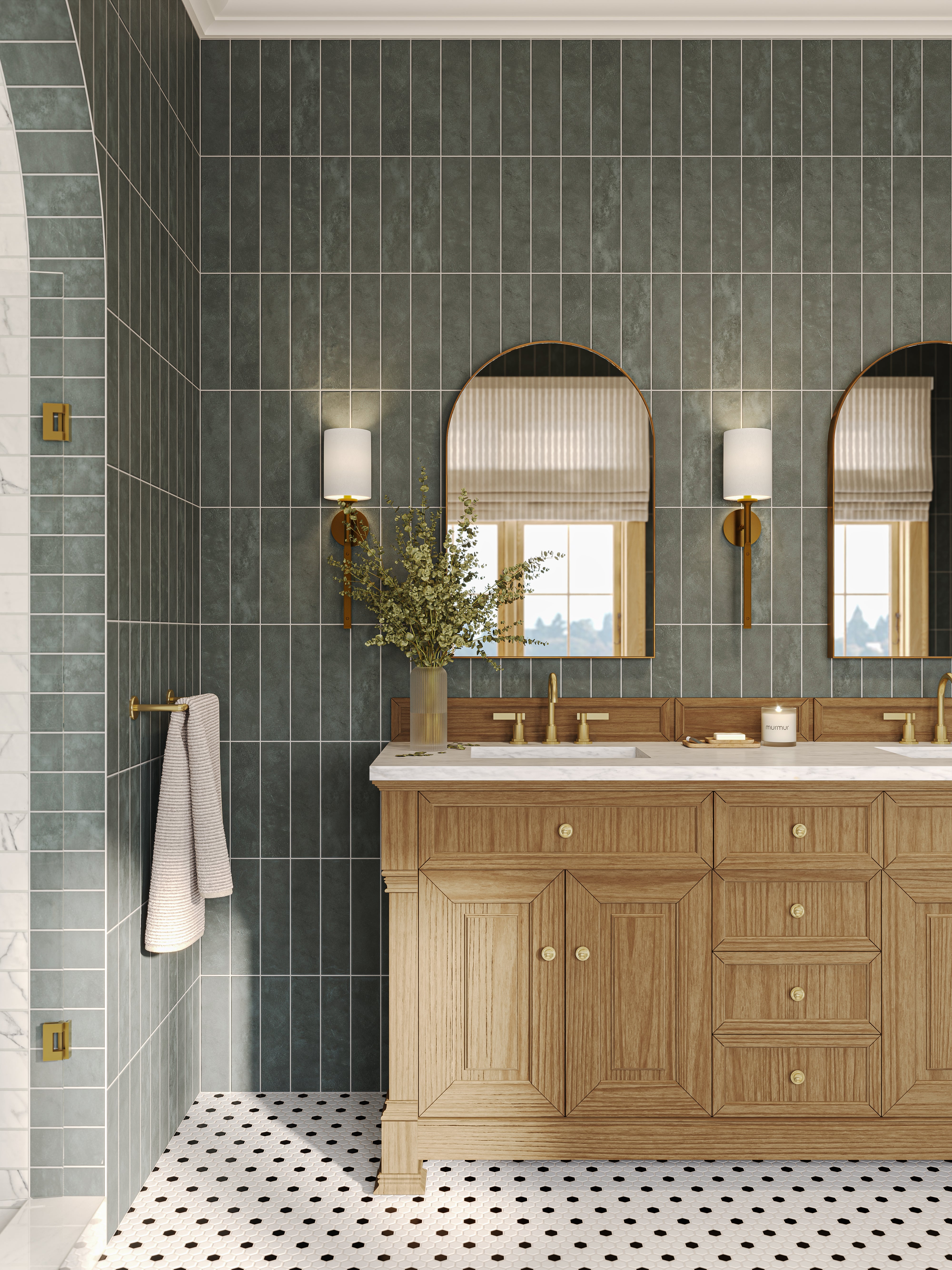 Kai 3x12 Matte Porcelain Tile in Marine