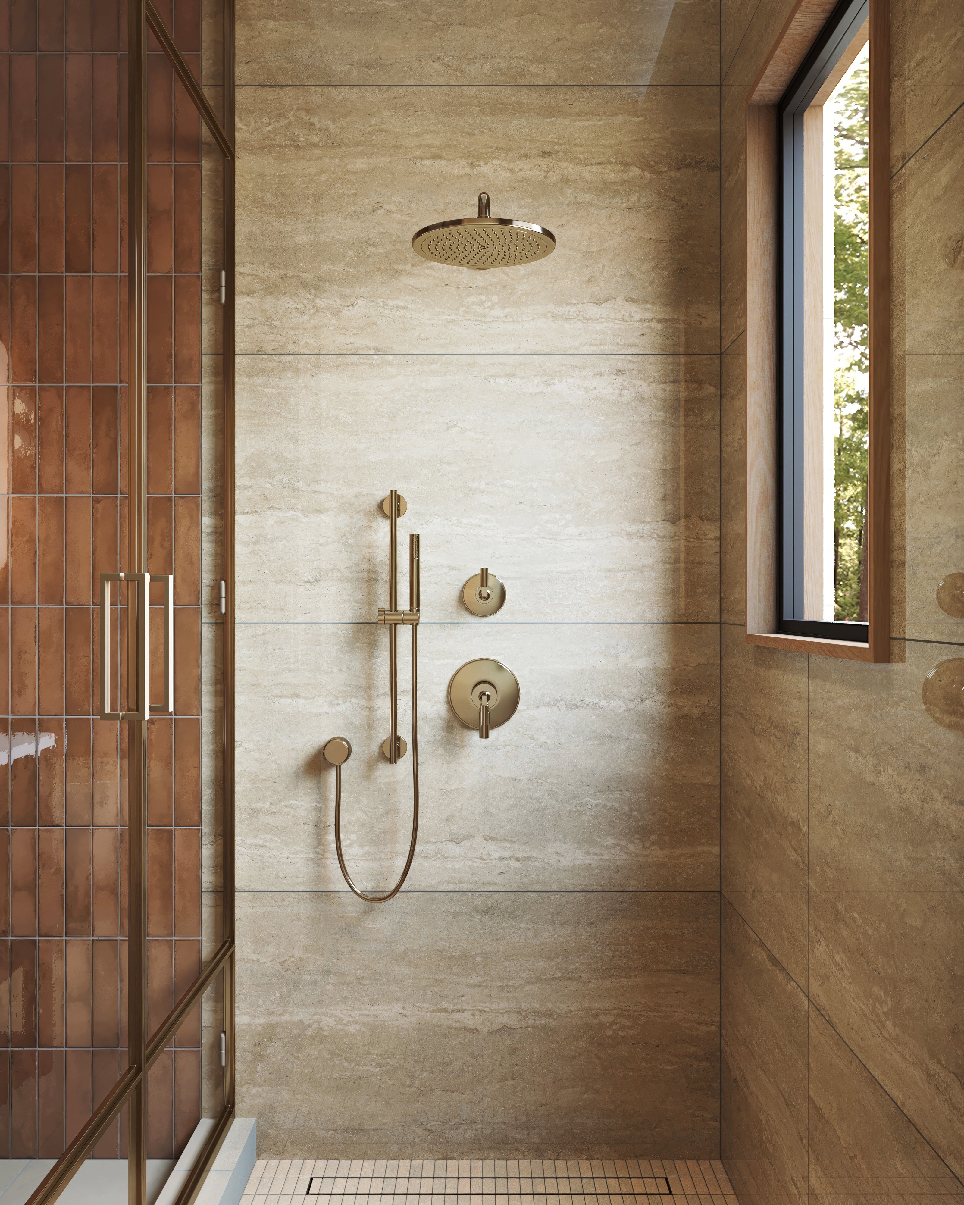 Marlow 24x48 Polished Porcelain Tile in Navona