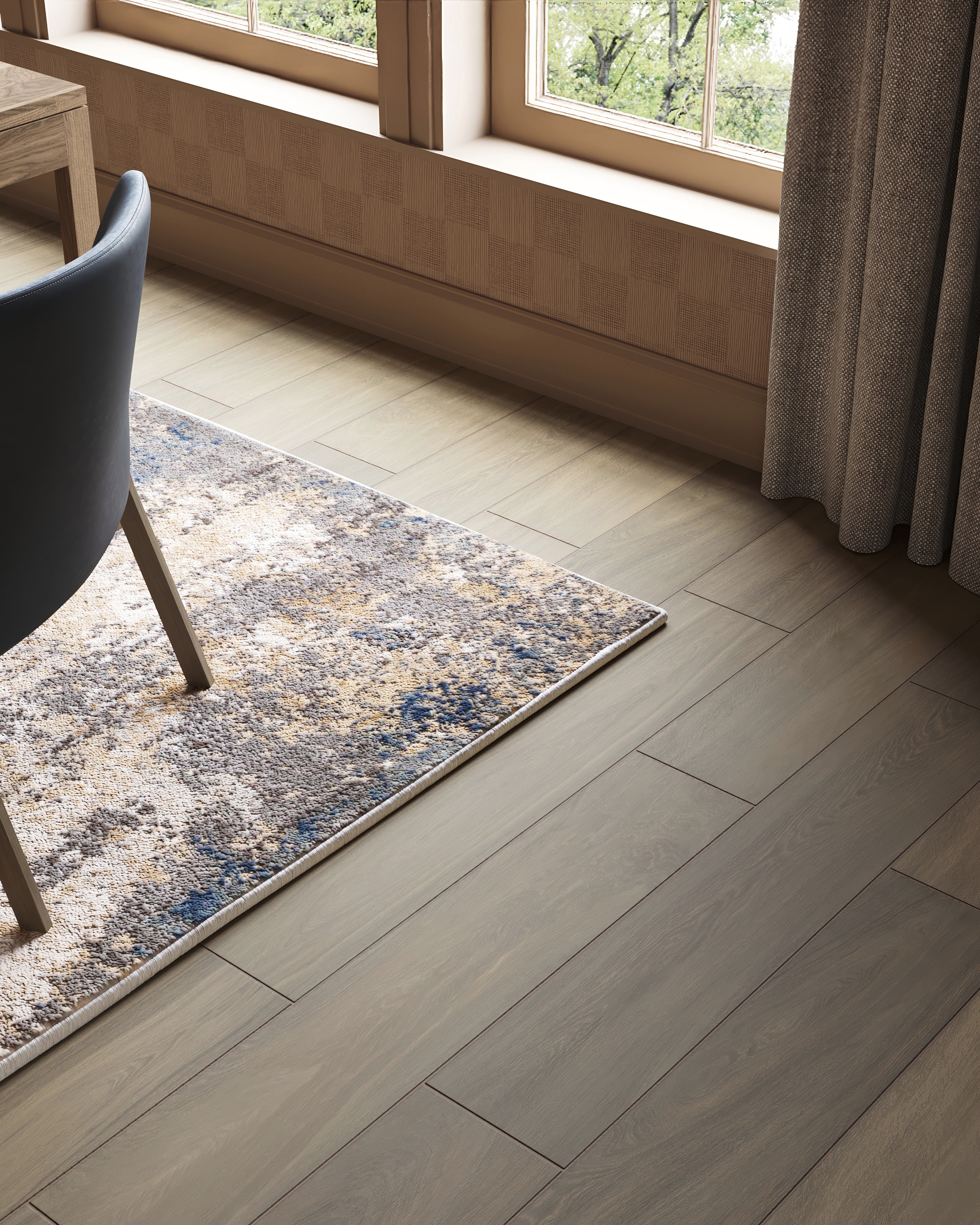 Alden 8x48 Matte Porcelain Tile in Oak