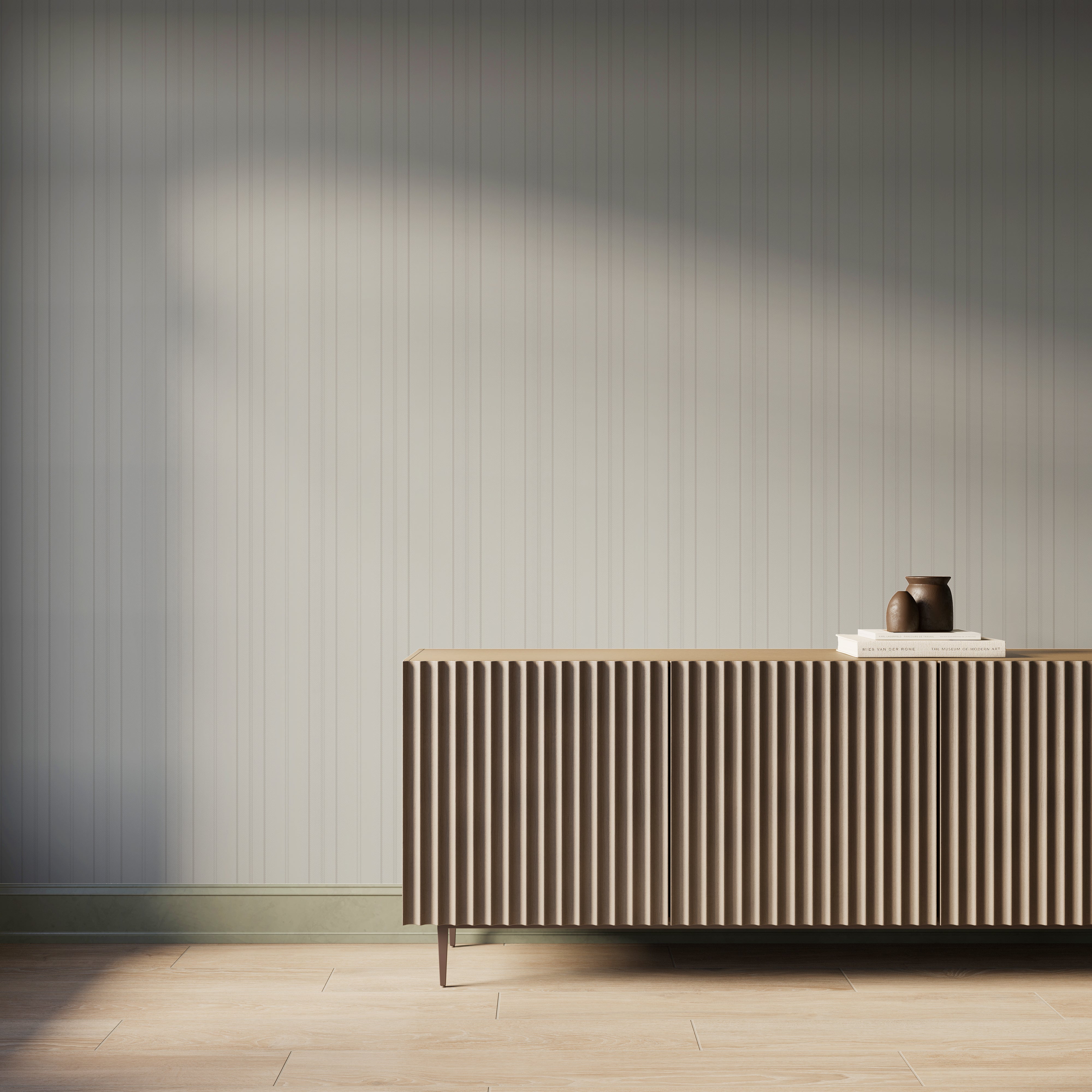 Windsor Wallpaper in Grey II, 52" x 132"