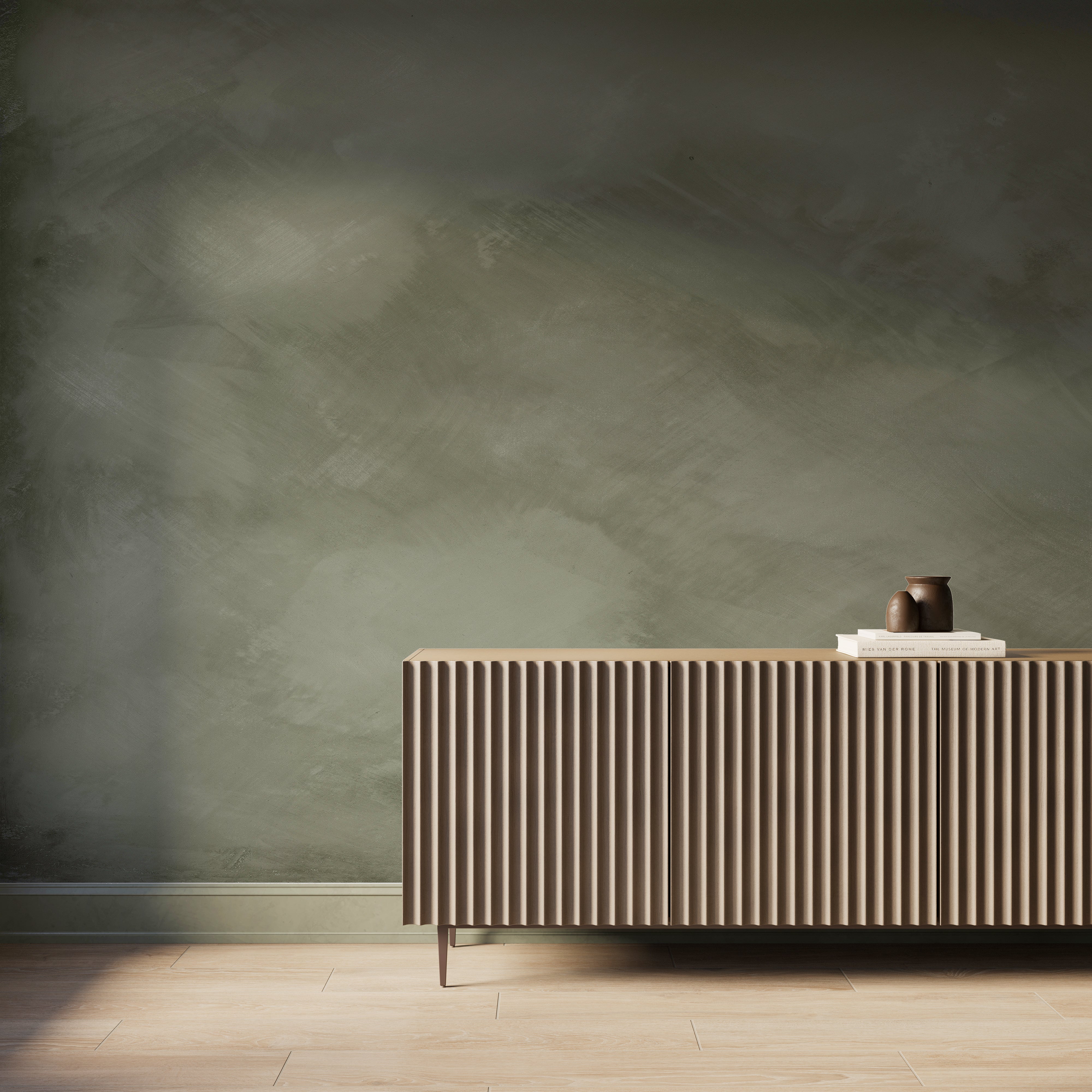 Fresco Mural in Olive, 312" x 132"