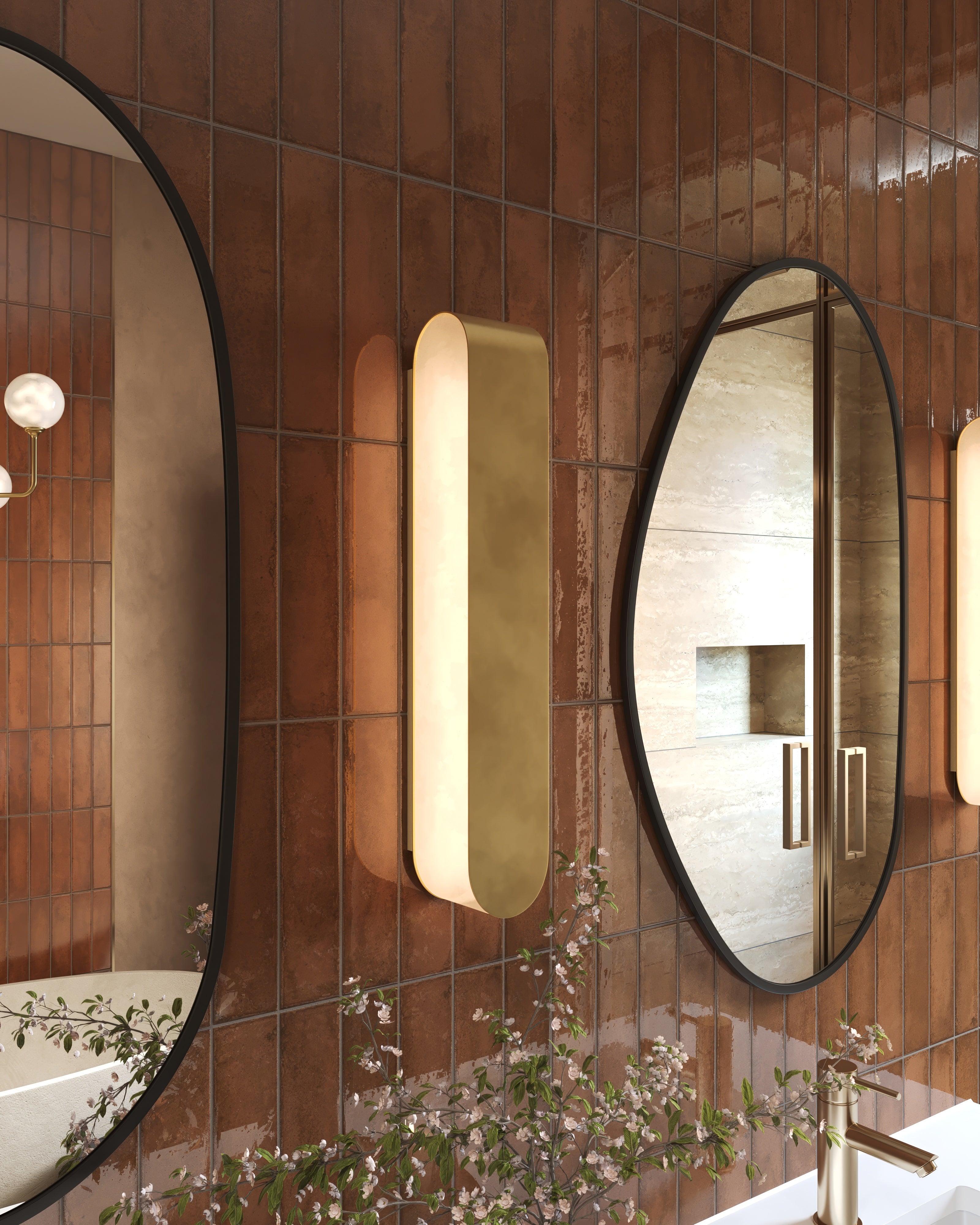 Alara Wall Sconce In Aged Brass