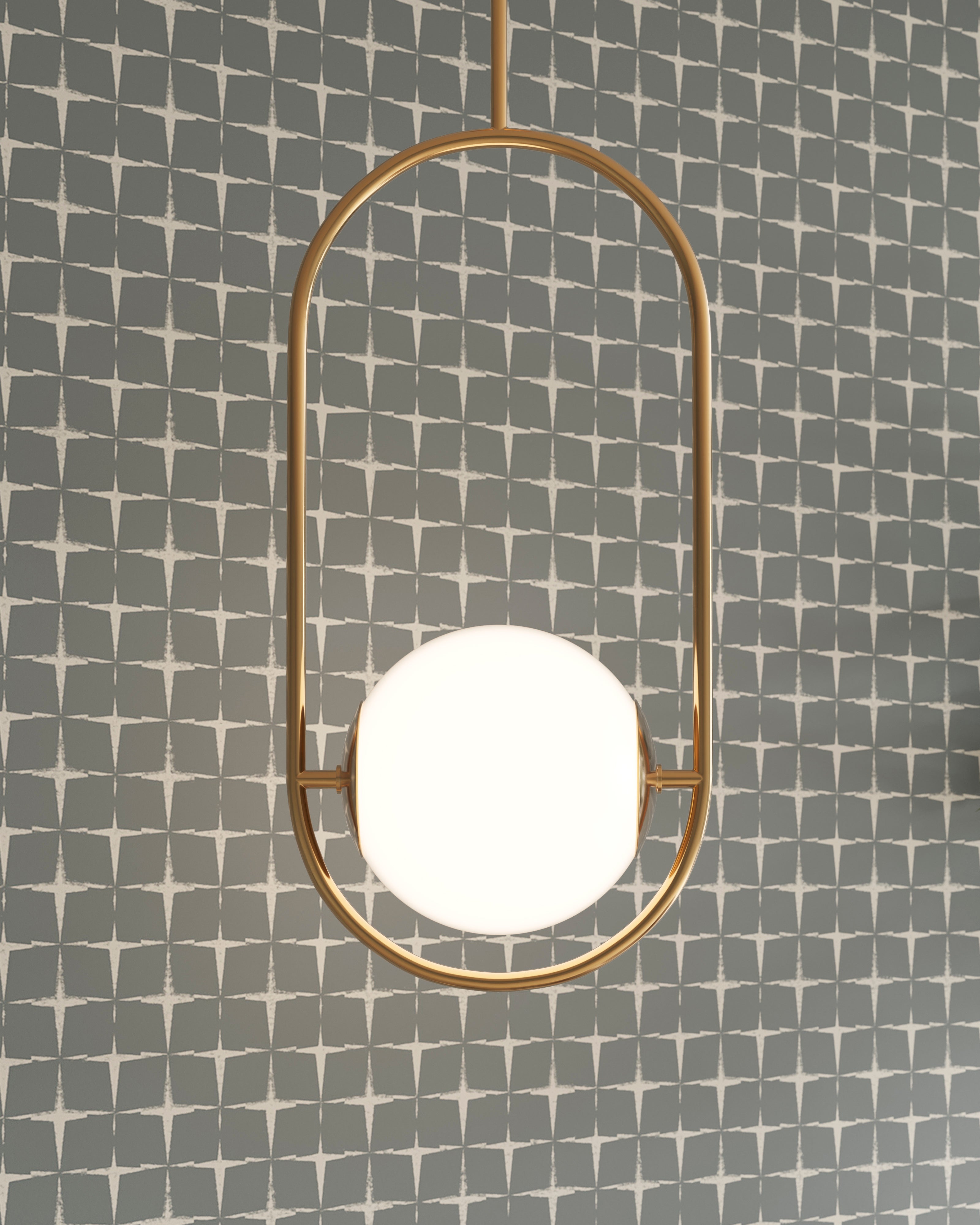 Fionn 14" Pendant in Vintage Brass