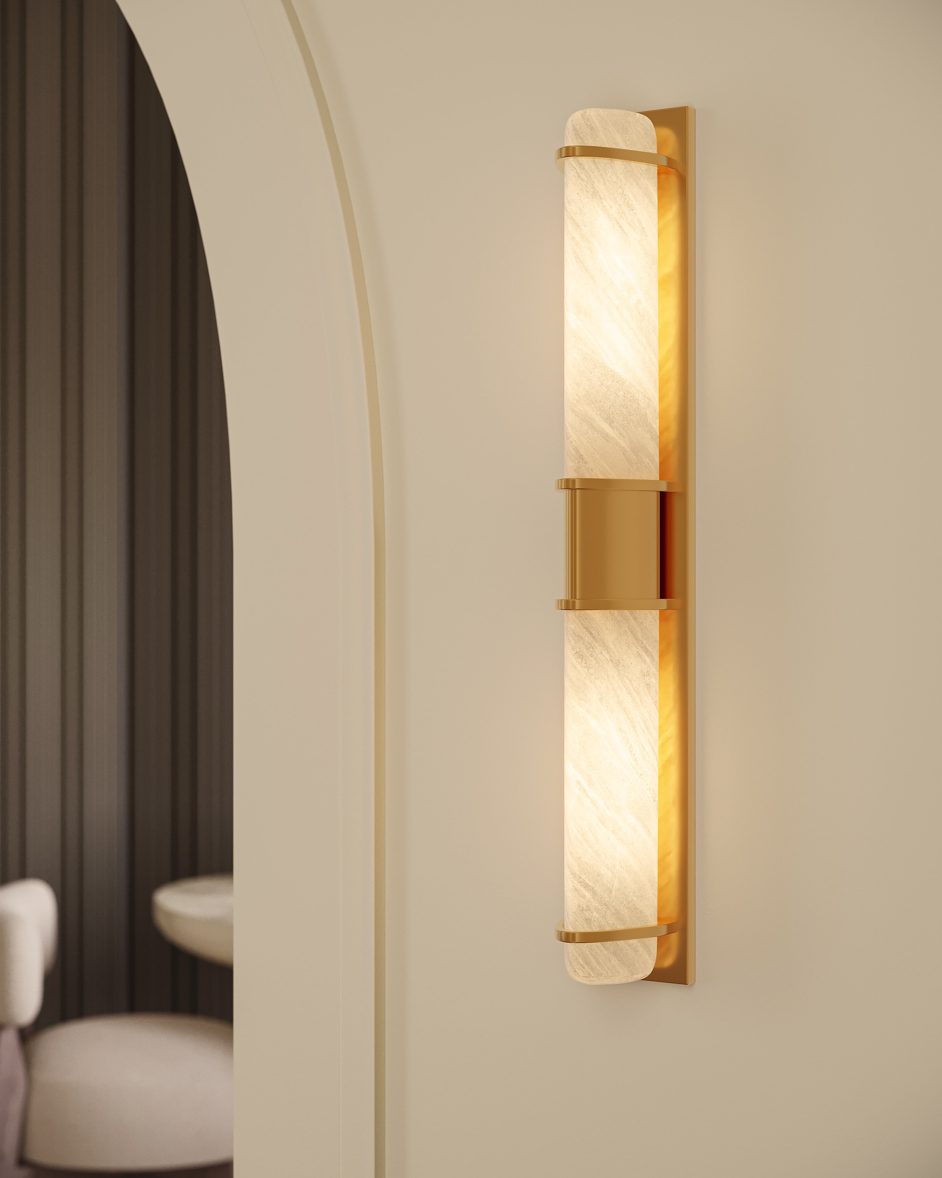 Francis Wall Sconce in Aged Brass