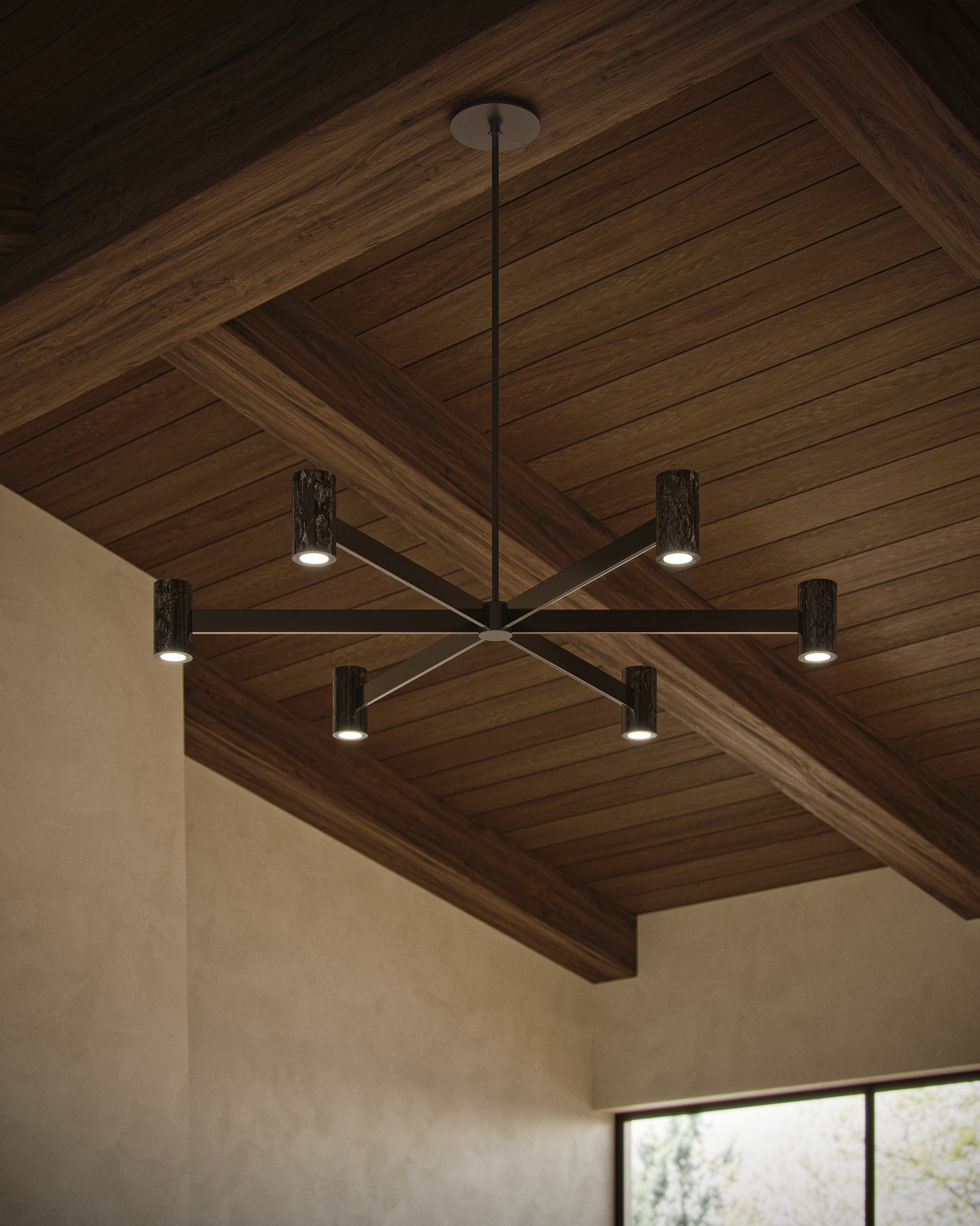 Frances Chandelier In Black Brass