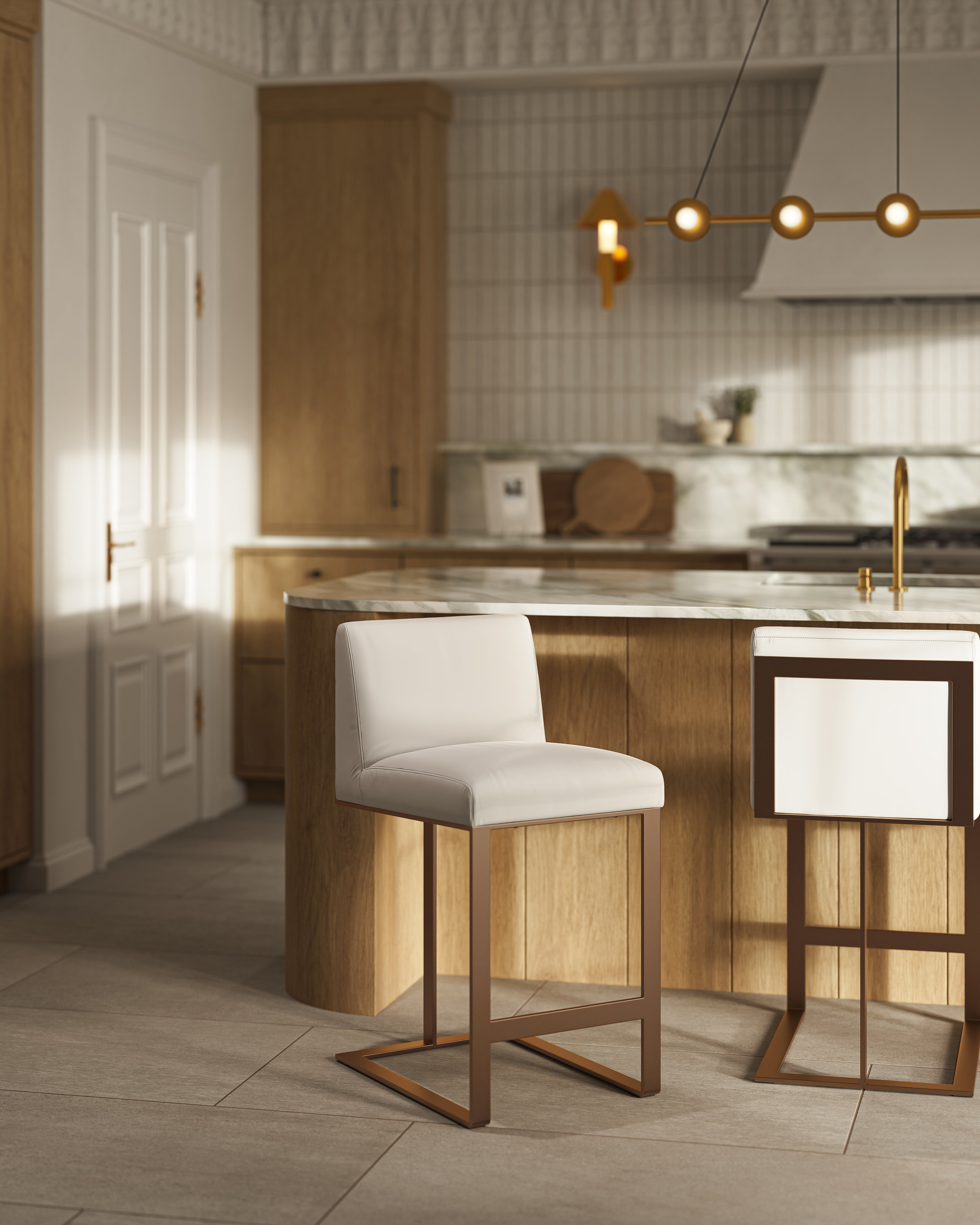 Grant Counter Stool in White