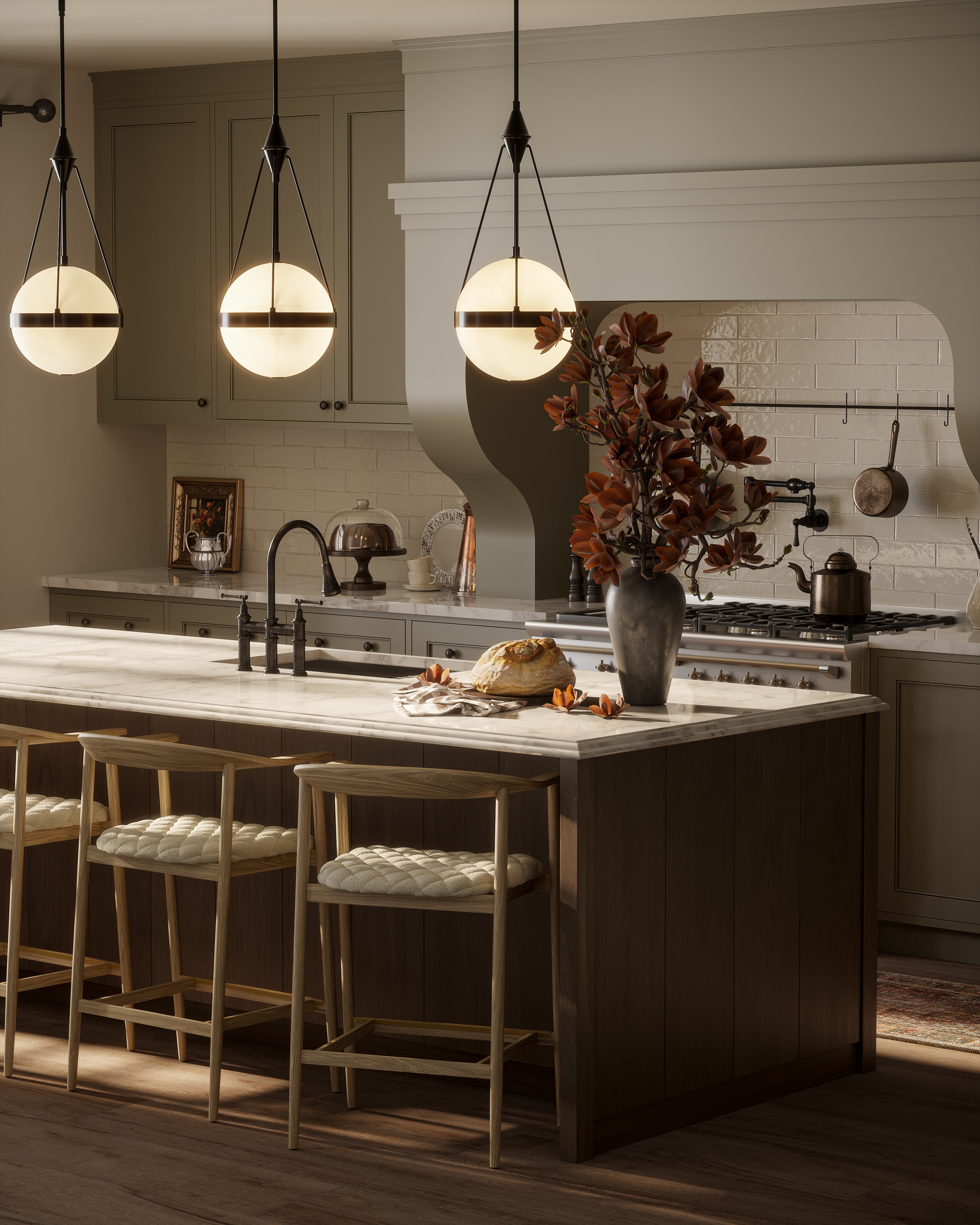 Joel Counter Stool in Dove Cream