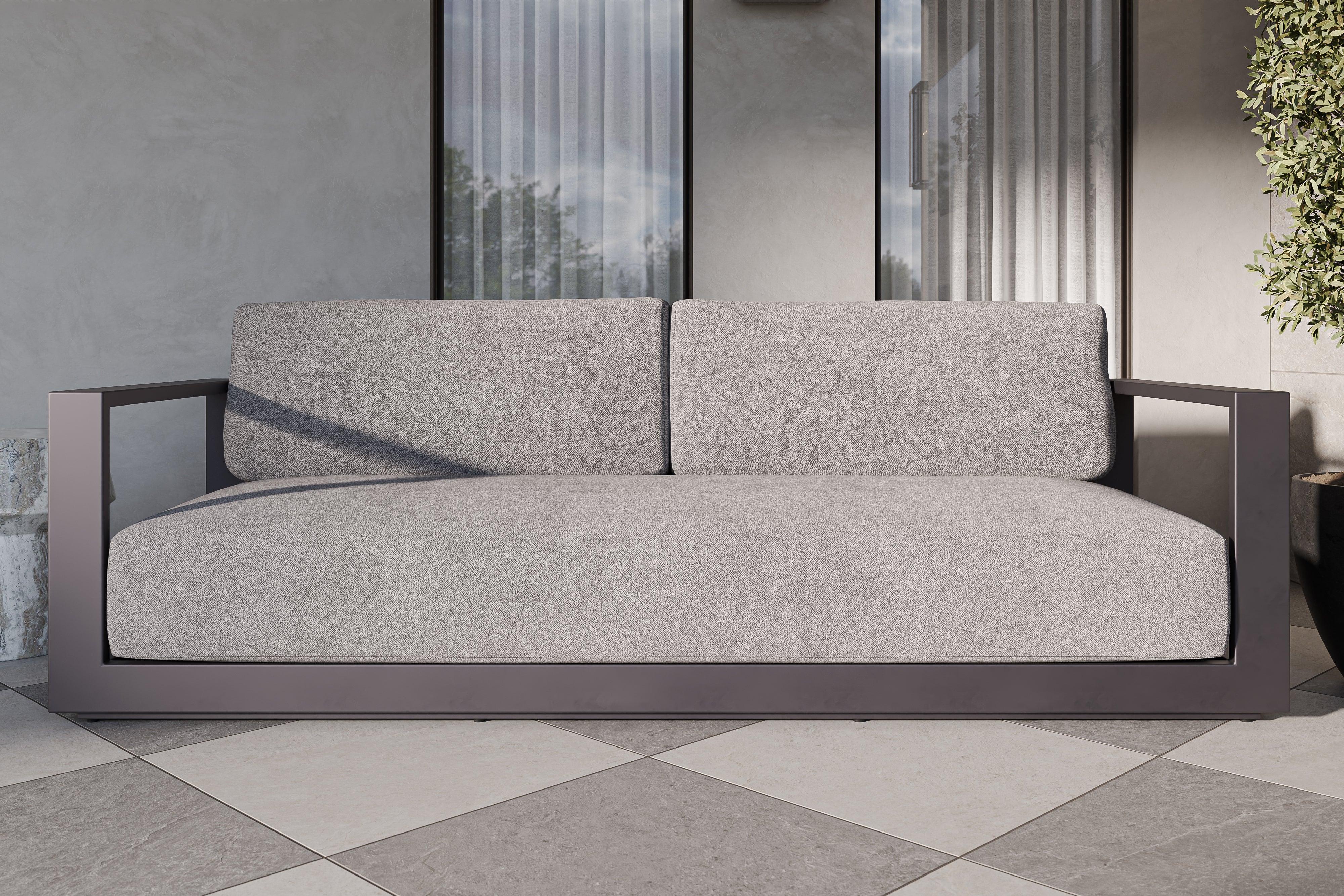 Noa Outdoor Sofa in Grey