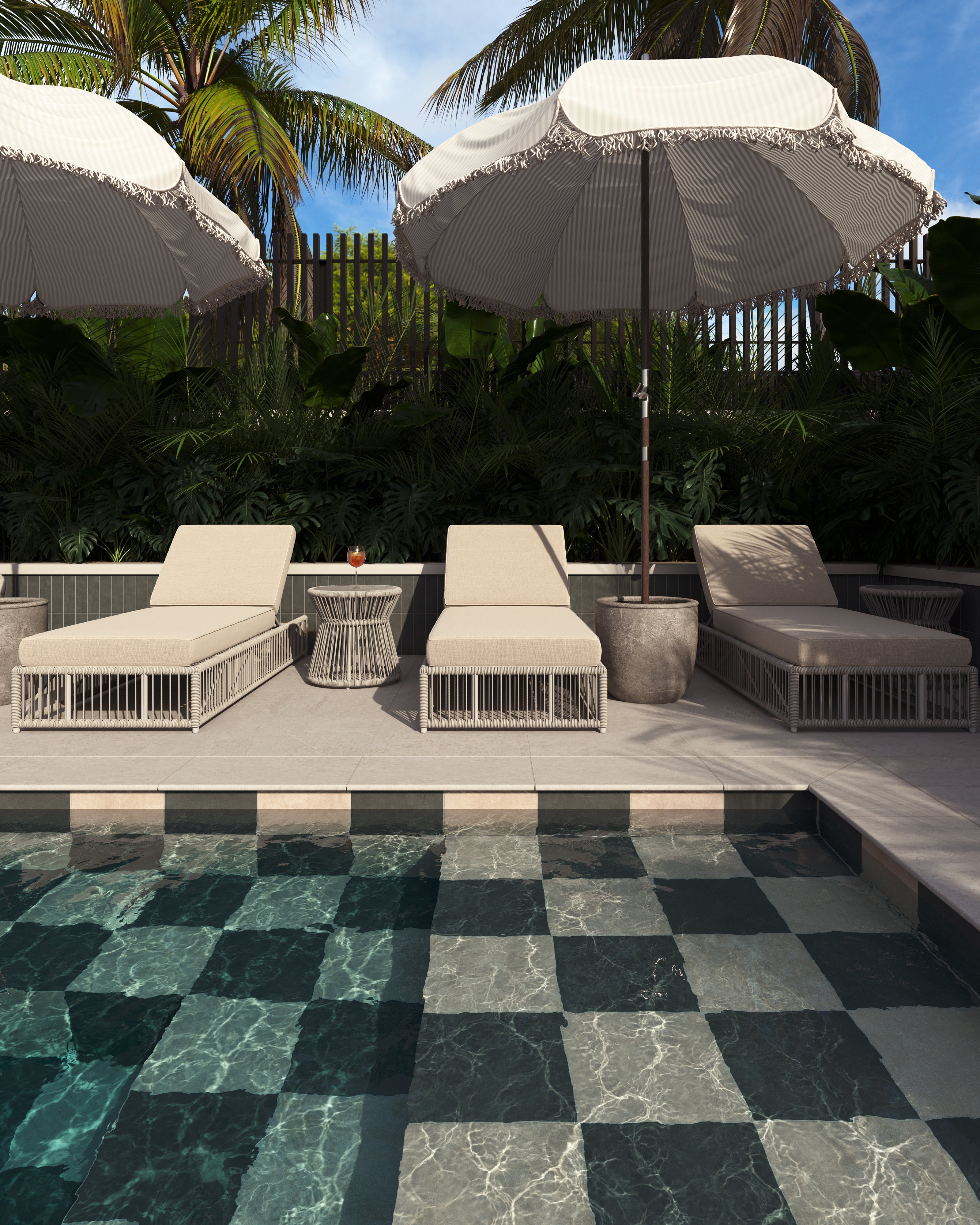 Kai 12x12 Matte Porcelain Tile in Marine