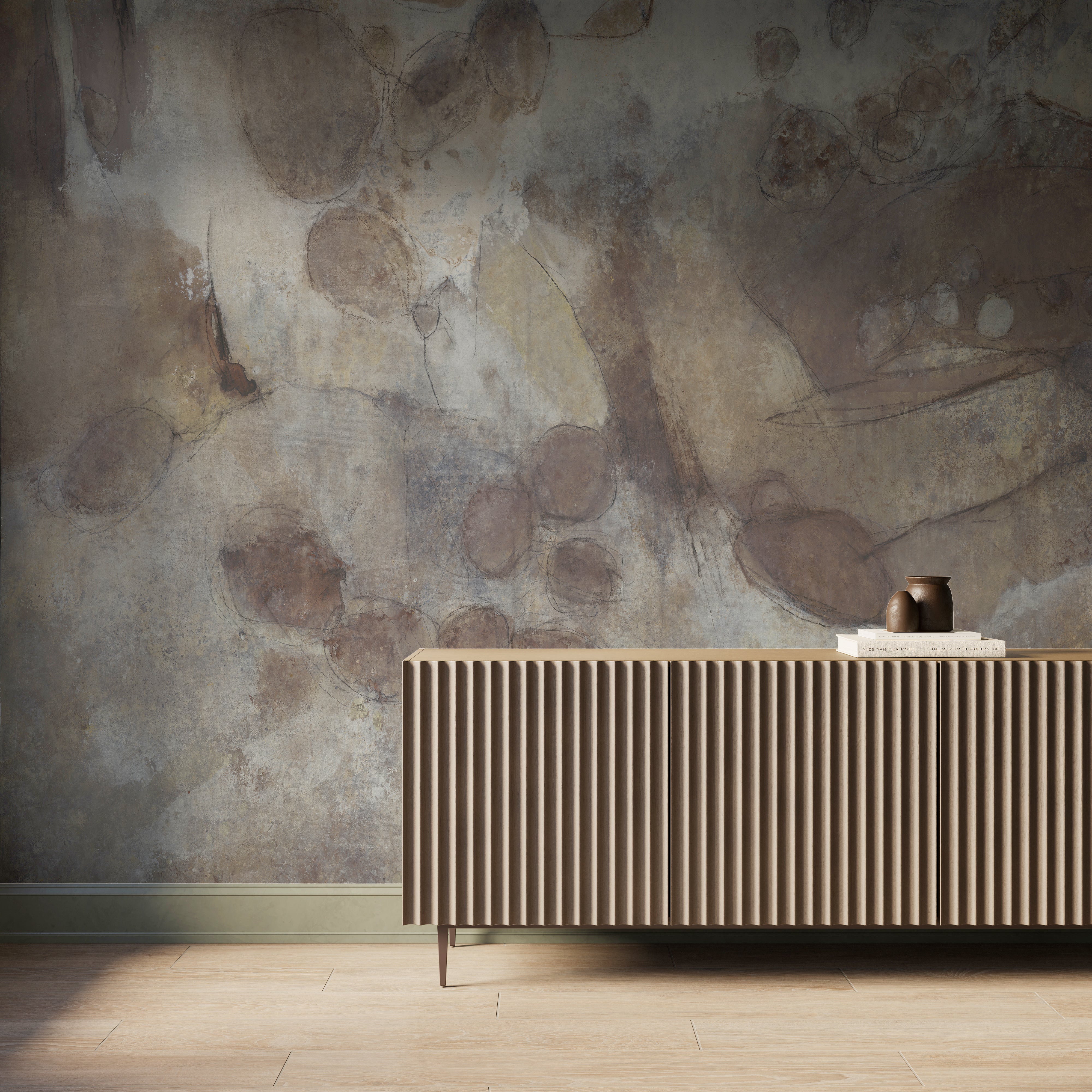 Skyveil Mural in Mistfall II, 208" x 132"