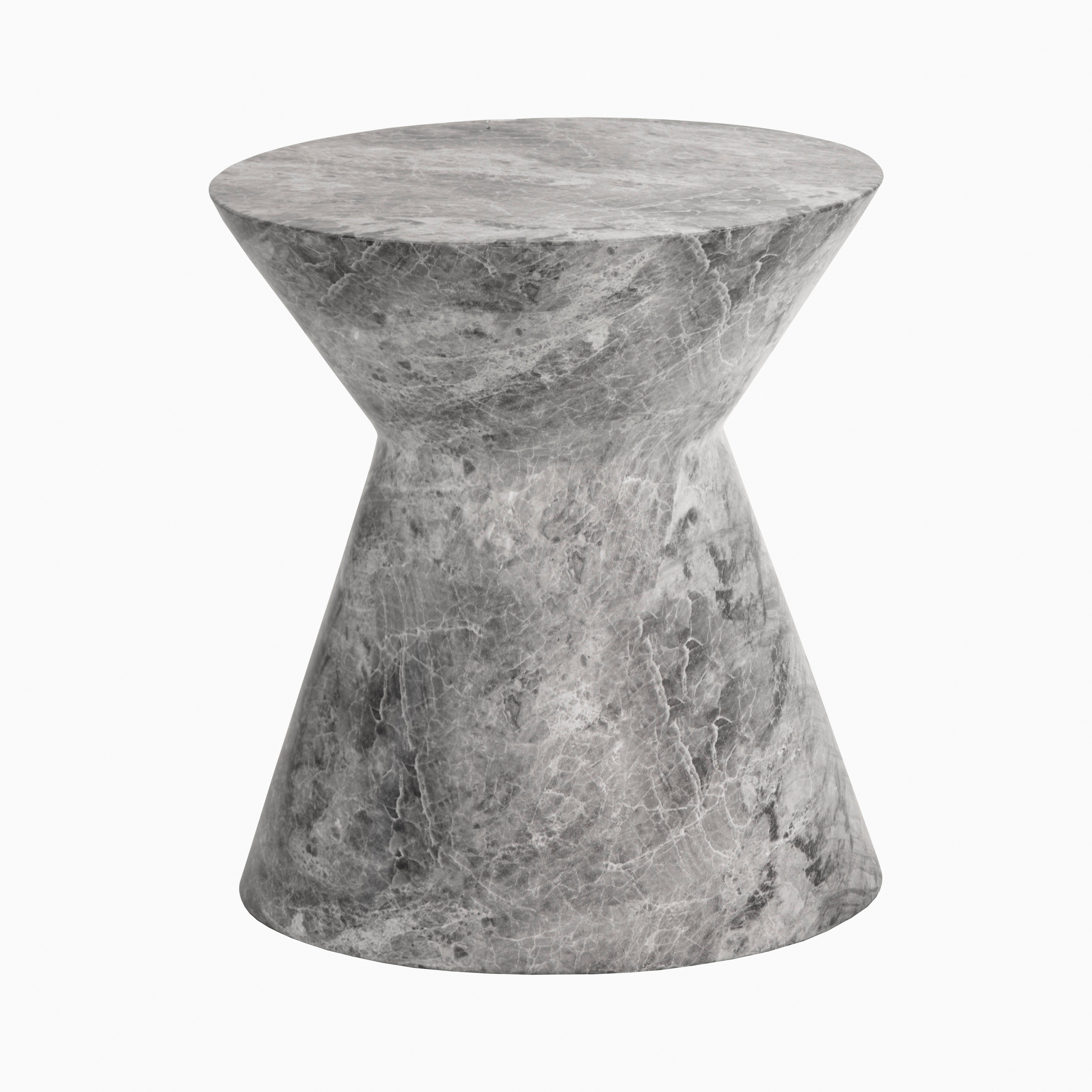 Vittorio Outdoor End Table in Grey