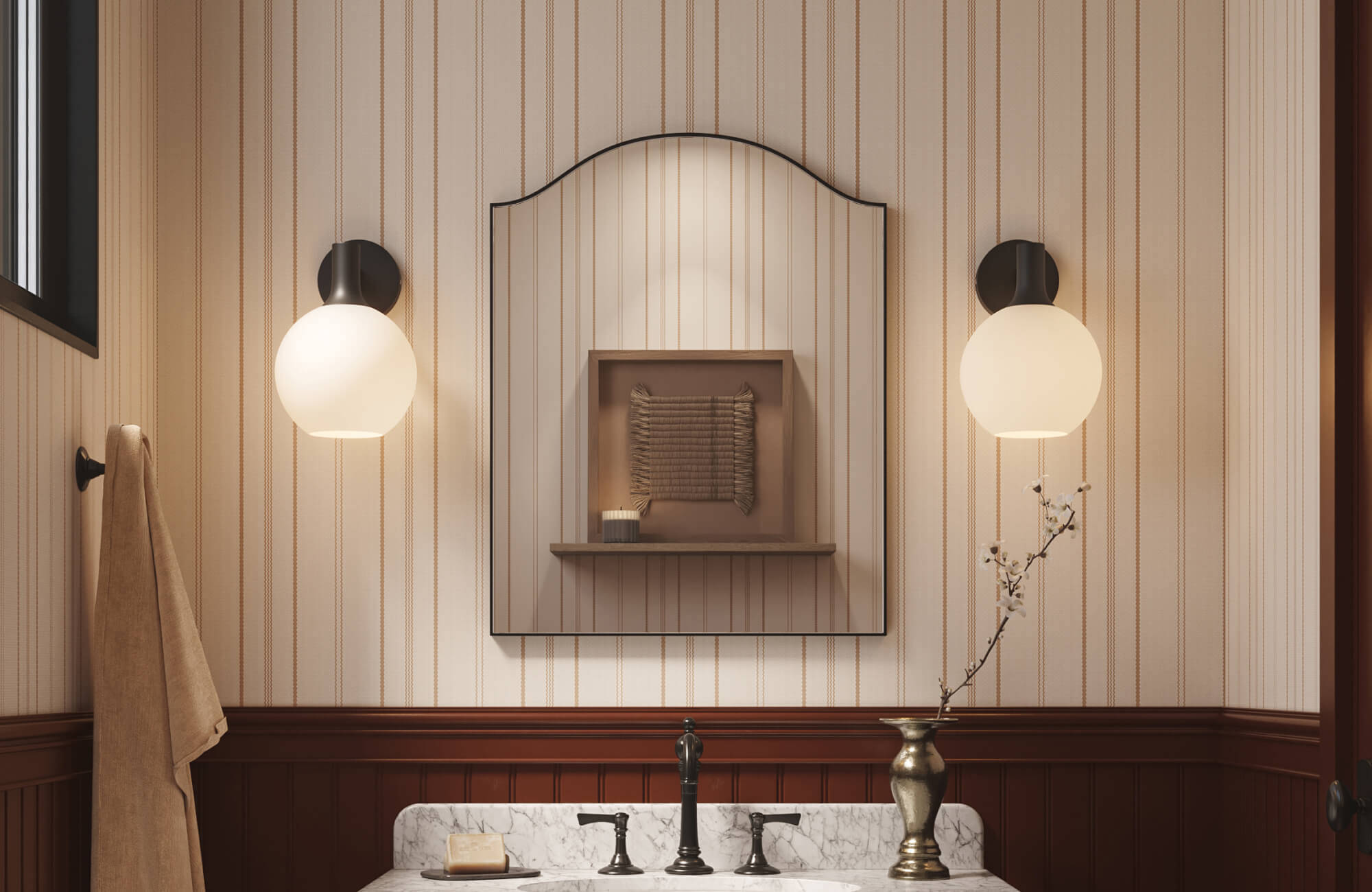 How Does Striped Wallpaper Affect Room Size And Proportion?