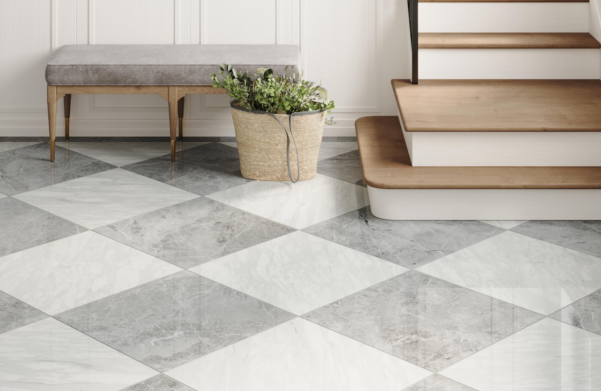 Busy Checkboard Checkerboard Floor Checkered Floor: A Timeless Trend In Kitchen