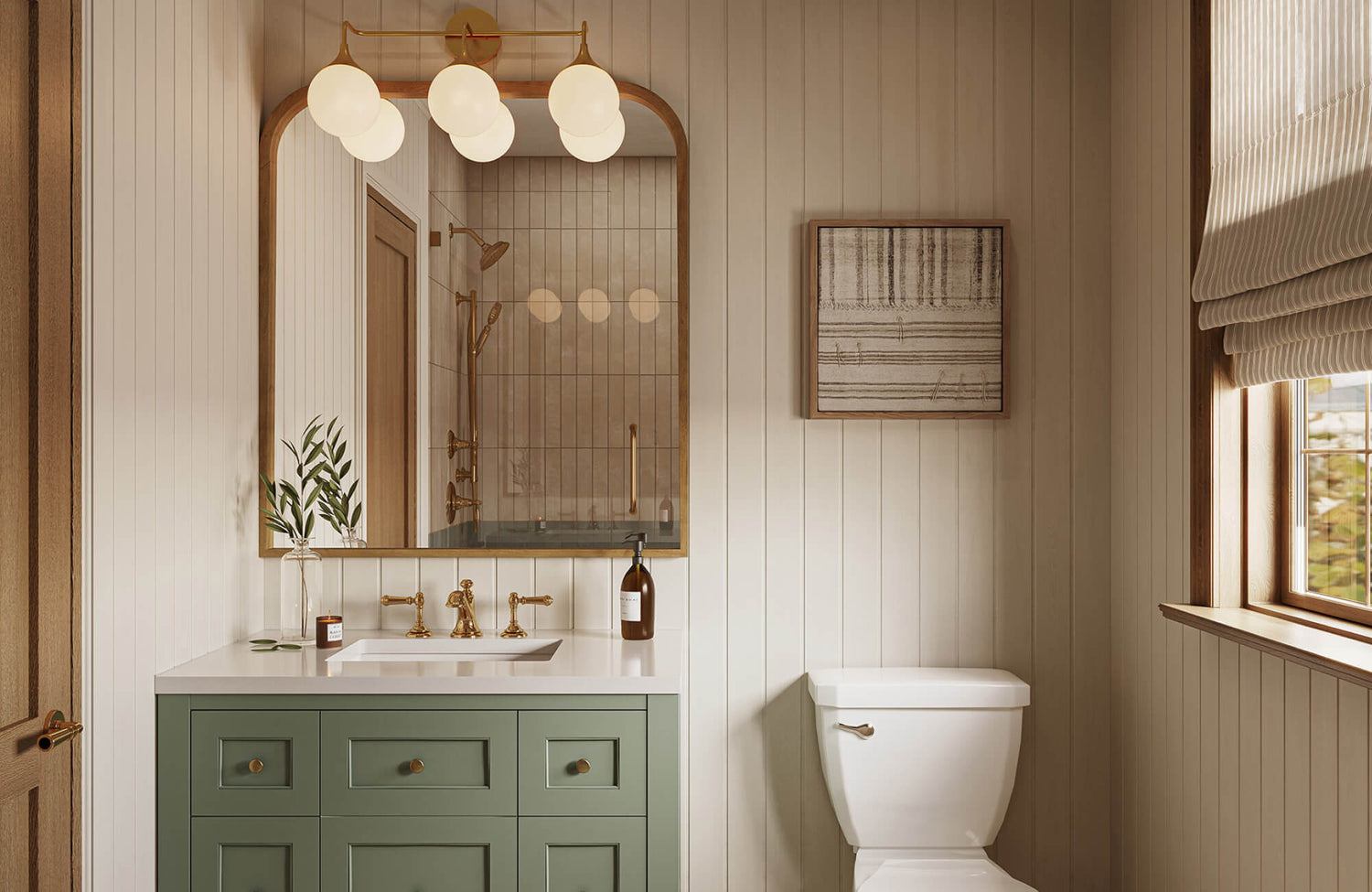 How To Build A Cohesive Green Bathroom Without Overwhelming The Space: Expert Tips
