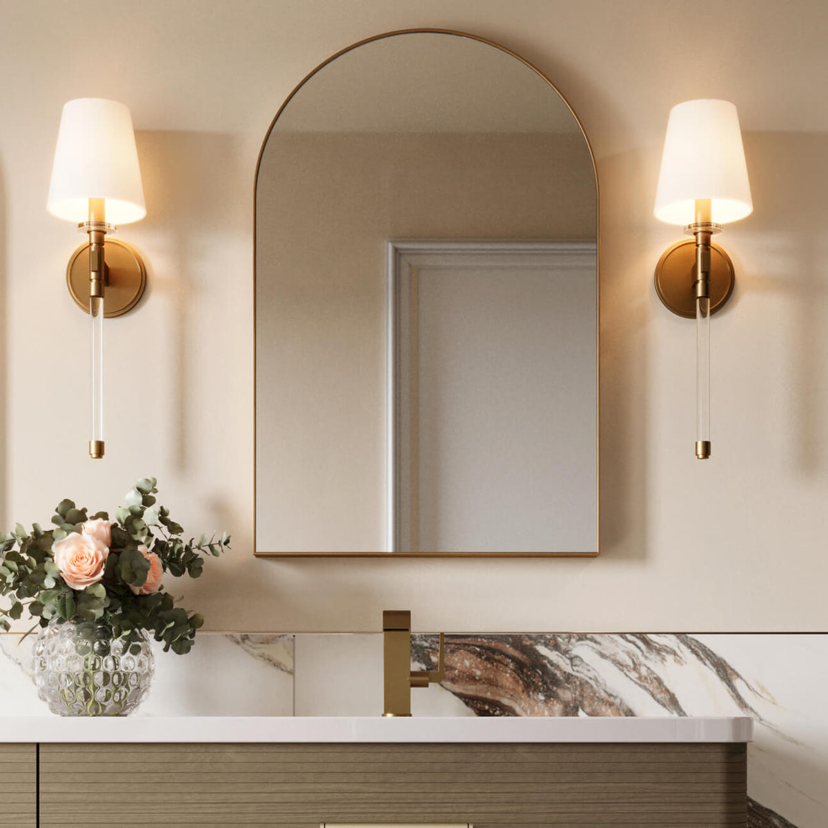 mirror shapes comparison rectangular round oval arched