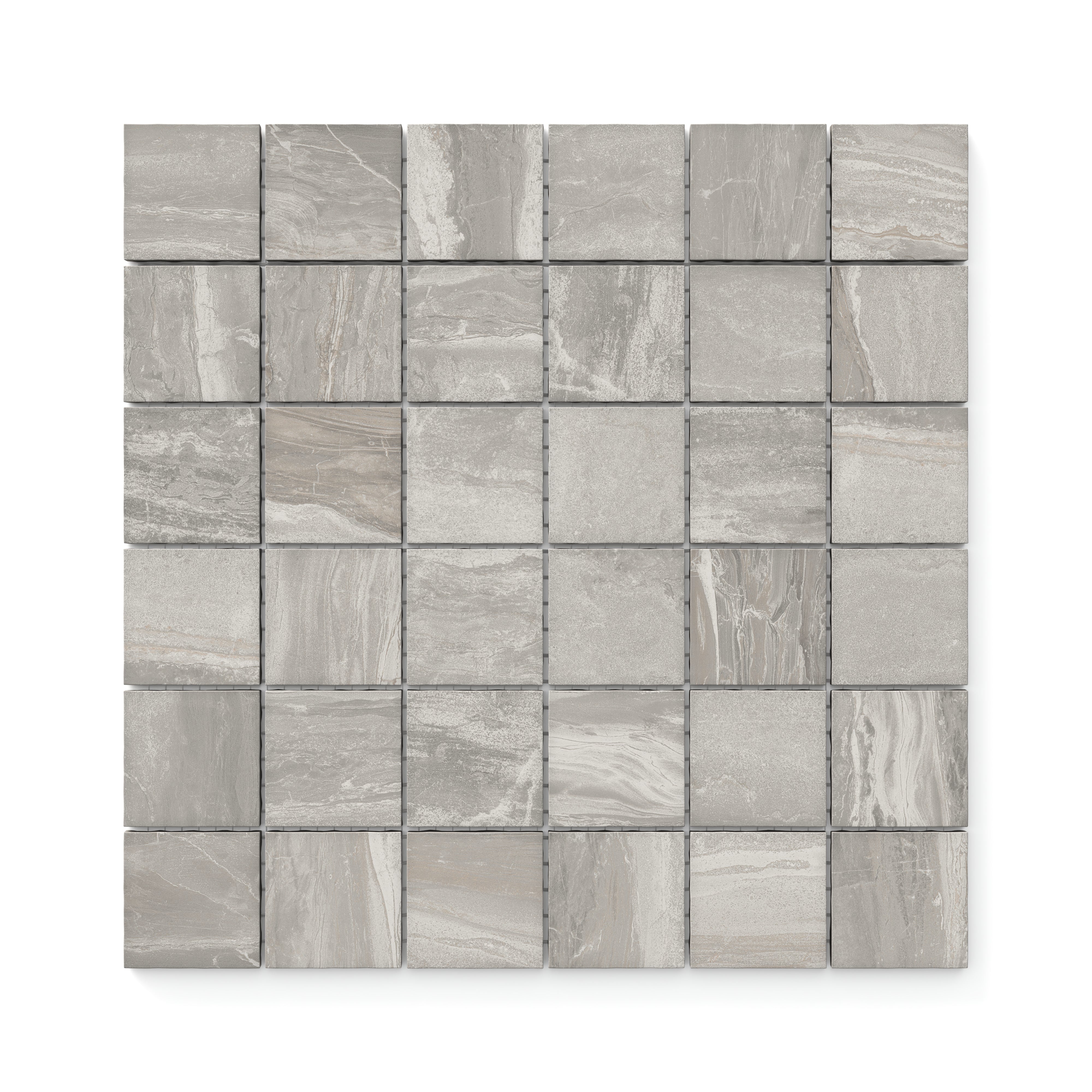 Harley 2x2 Matte Porcelain Mosaic Tile in Taupe