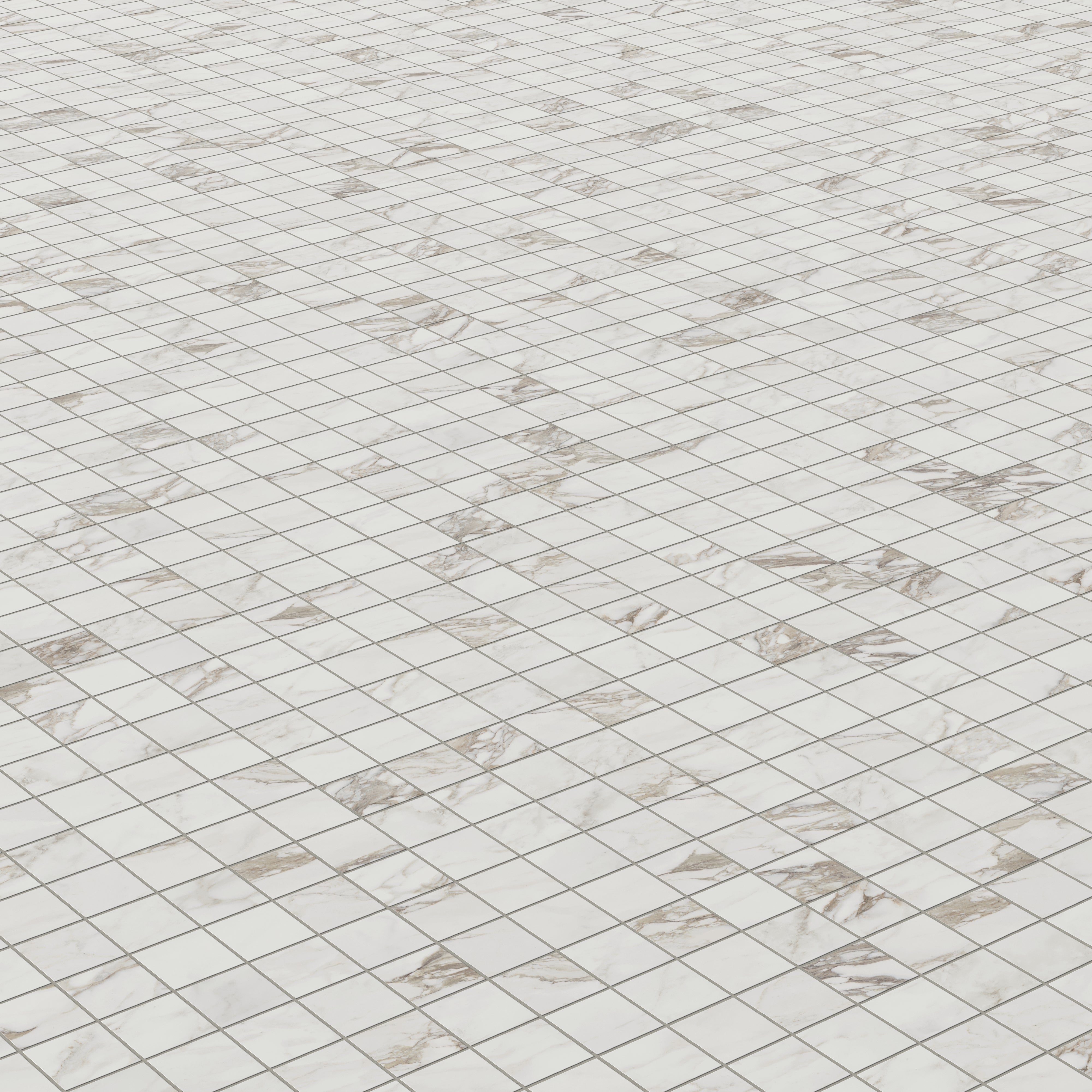 Giada 2x2 Matte Porcelain Mosaic Tile in Renoir