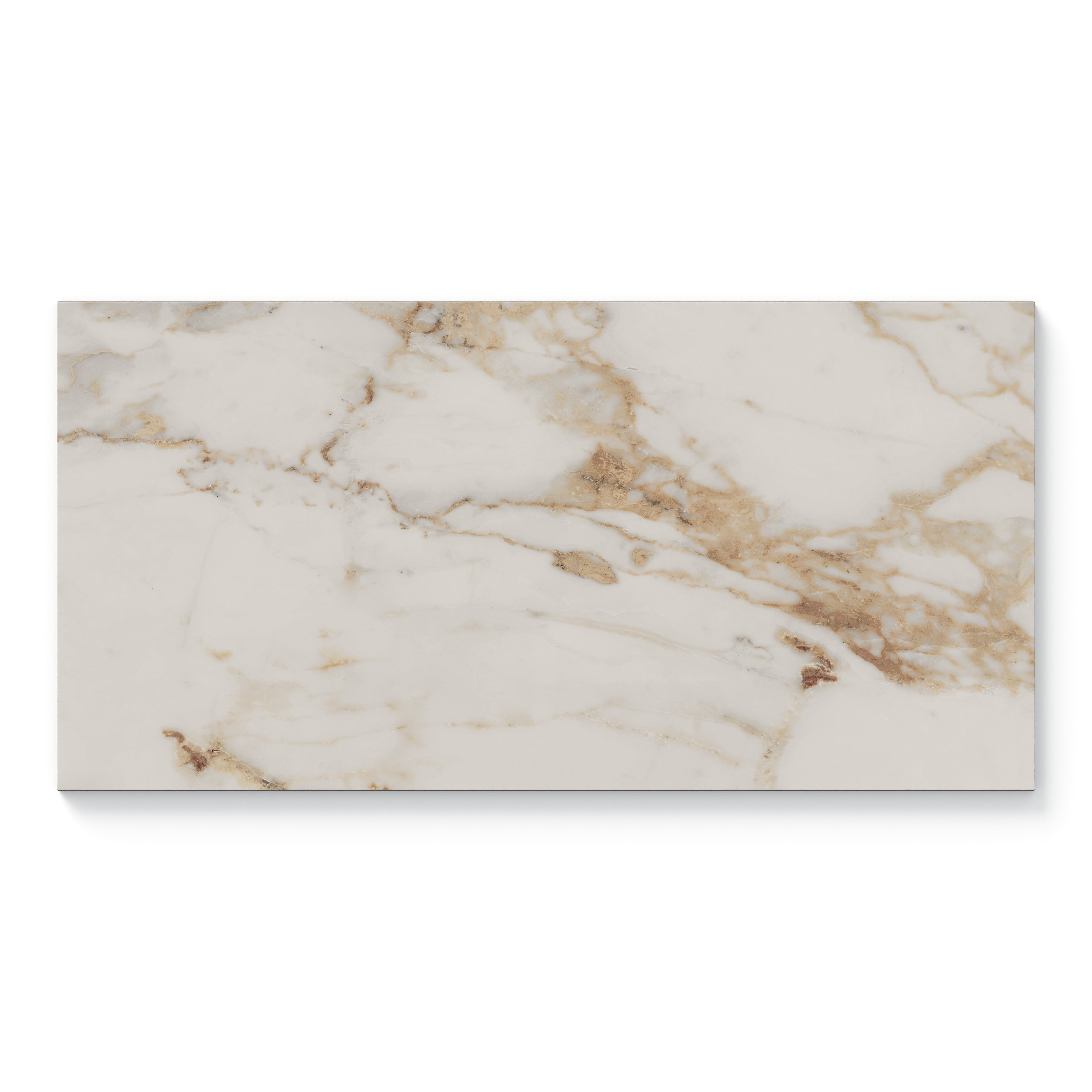 Giada 12x24 Matte Porcelain Tile in Calacatta Gold