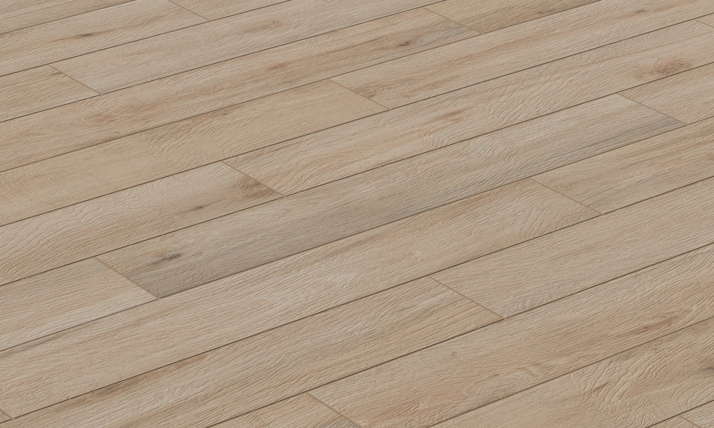 Preston 8x48 porcelain plank tile in Birch, highlighting intricate wood detailing and realism. Experience its texture and nuances up close with our AR feature.