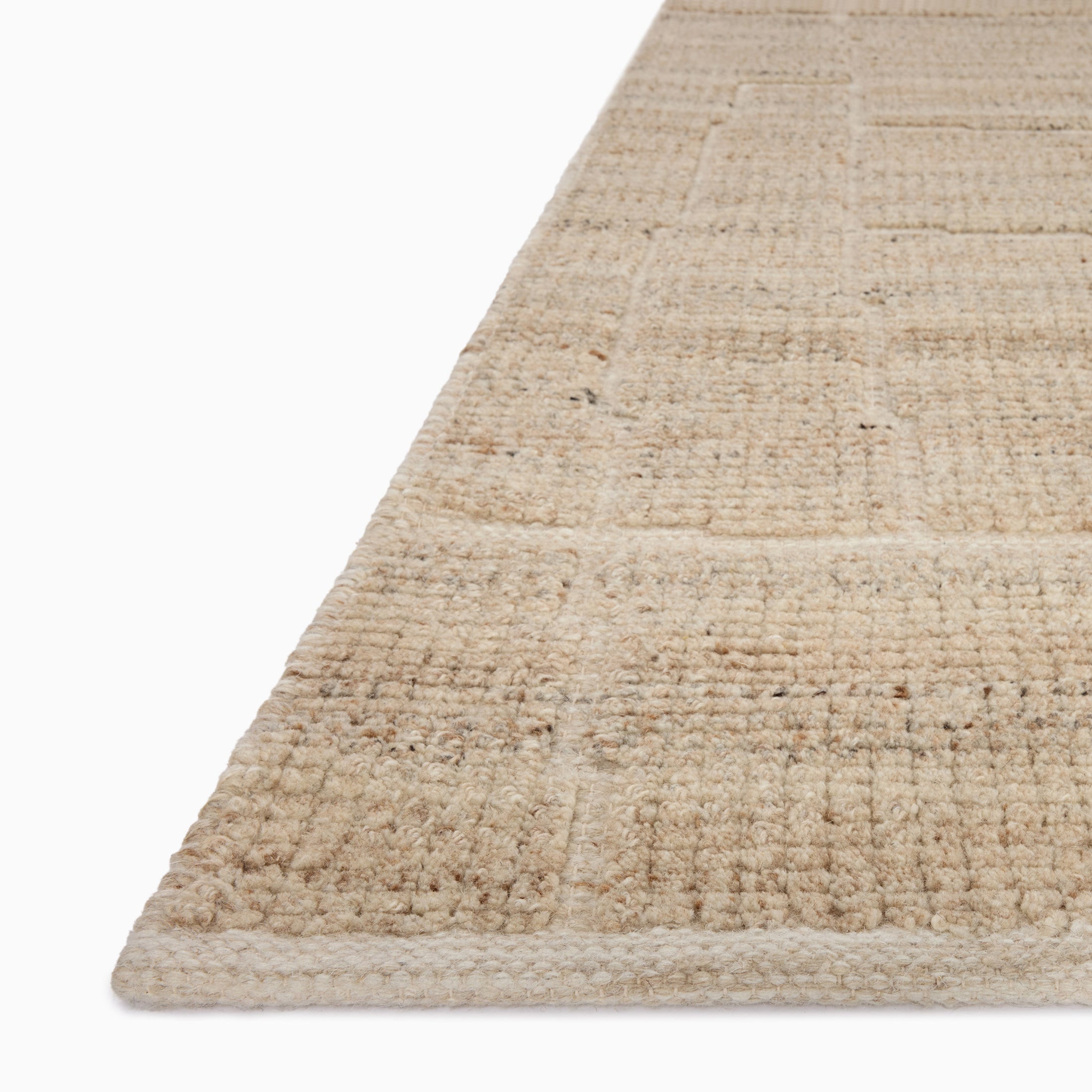 Linton Wool Blend Hand Loomed Rug in Natural, 2'0" x 3'0"