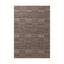 Geometric rug design with repeating block patterns and horizontal bands in soft beige and light brown, creating subtle texture and visual rhythm across the surface.