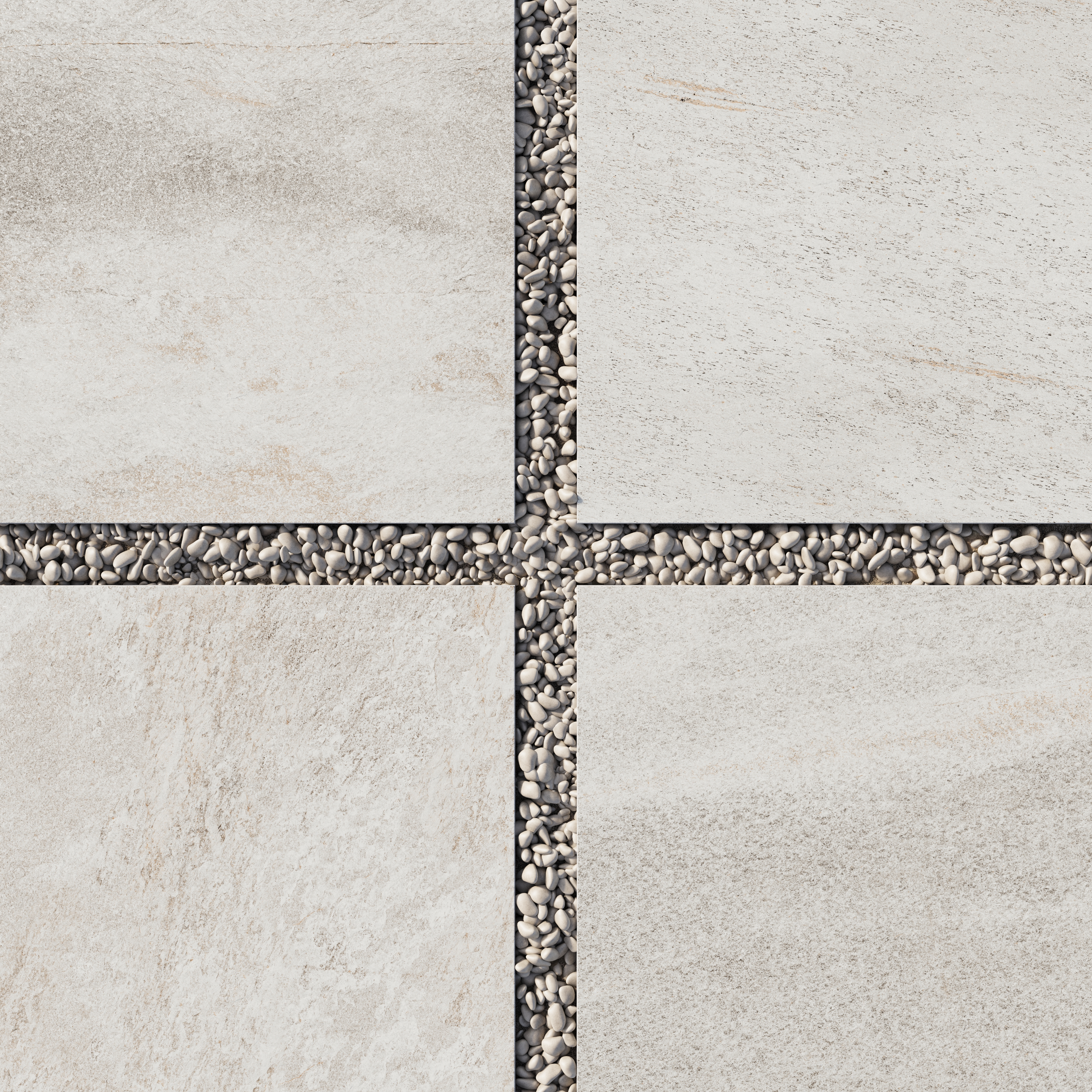 Carter Pattern Tile Carter 24x24 Grip Porcelain 2cm Paver Tile in Stone