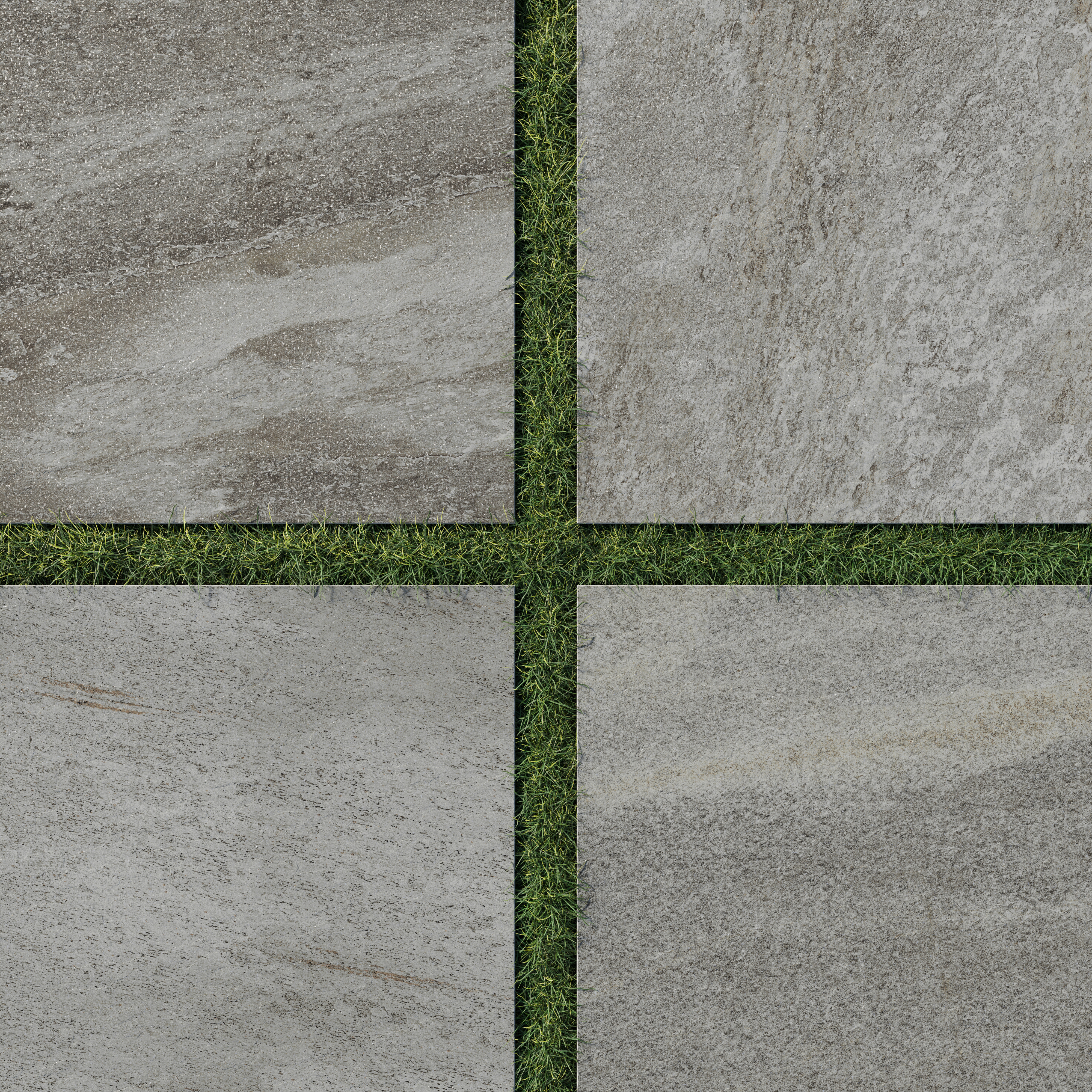 Carter Pattern Tile Carter 24x24 Grip Porcelain 2cm Paver Tile in Fossil