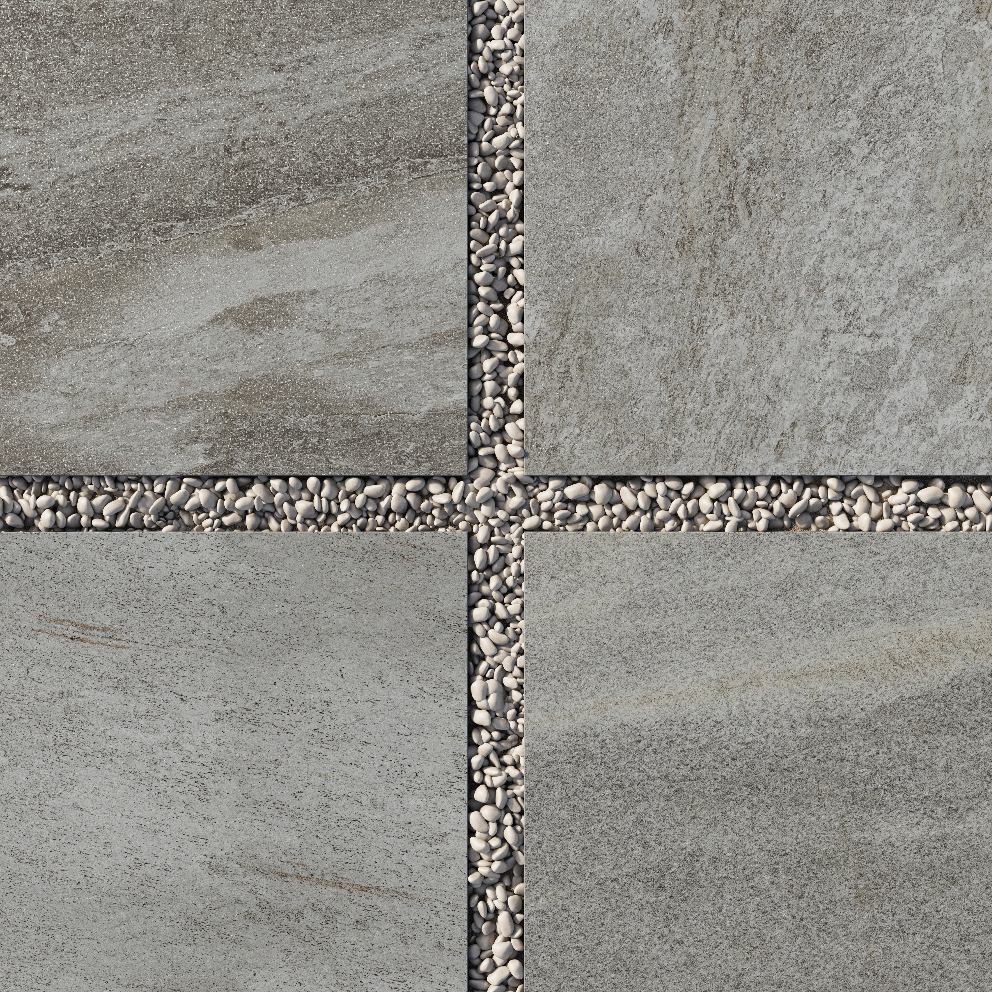 Carter Pattern Tile Carter 24x24 Grip Porcelain 2cm Paver Tile in Fossil
