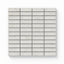 Adeline 1x3 Matte Porcelain Mosaic Tile in Sand, featuring a refined grid design with a light beige tone and matte finish.