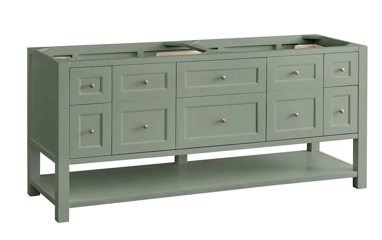 Bridgette 72" Double Vanity  in Smokey Celadon